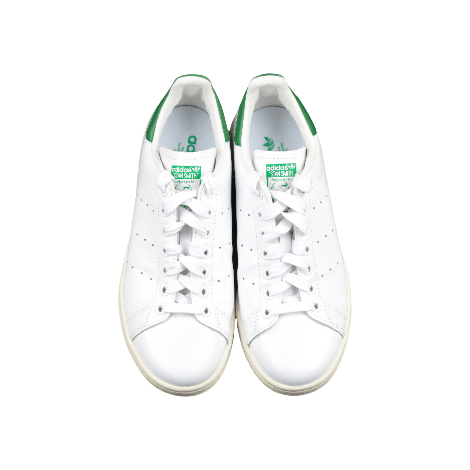 Adidas Stan Smith White and Green Sneakers