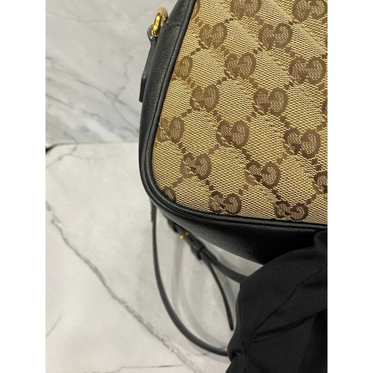 Gucci Camera Bag GG Canvas Black GHW Sling Bag