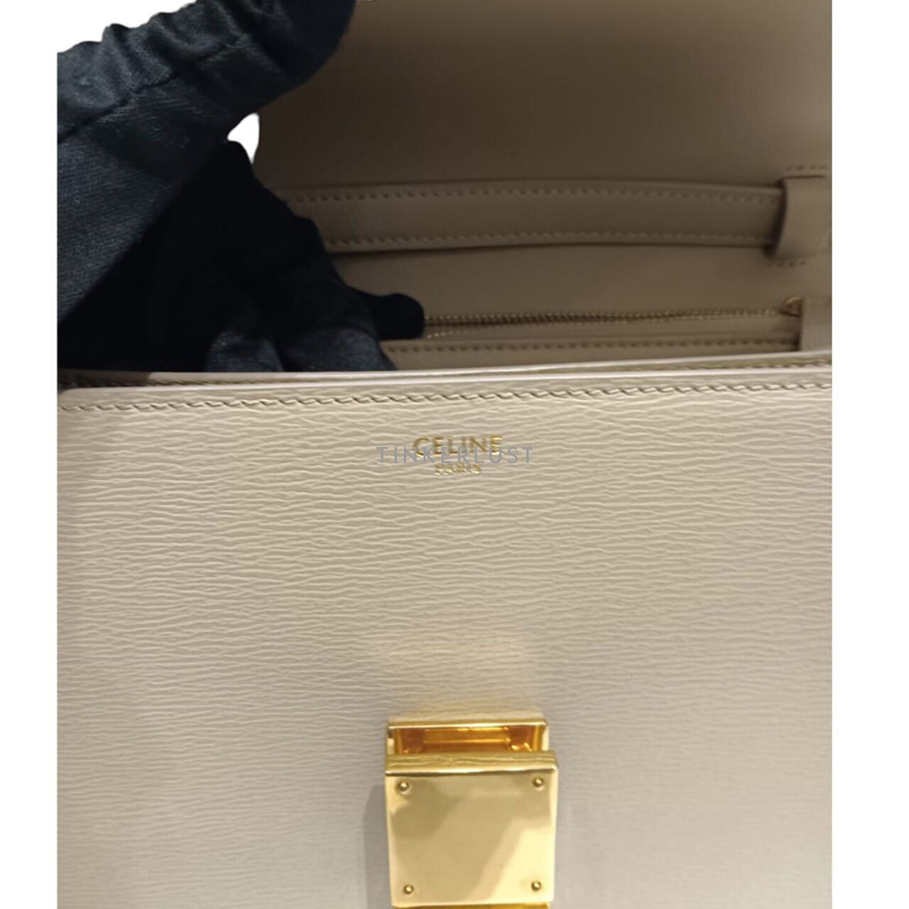 Celine Box Medium Taupe GHW 2018 Sling Bag