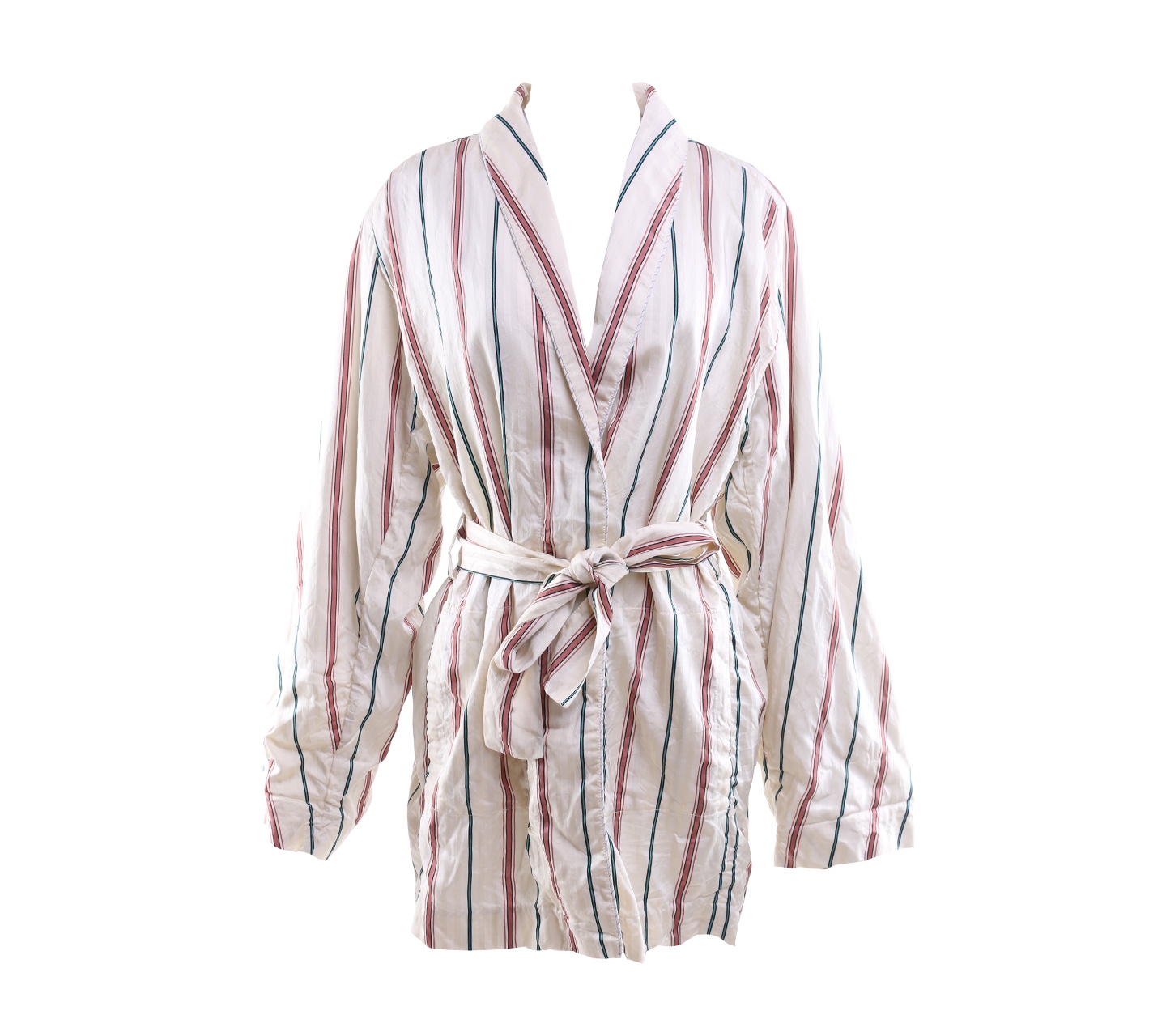 H&M Beige Striped Outerwear