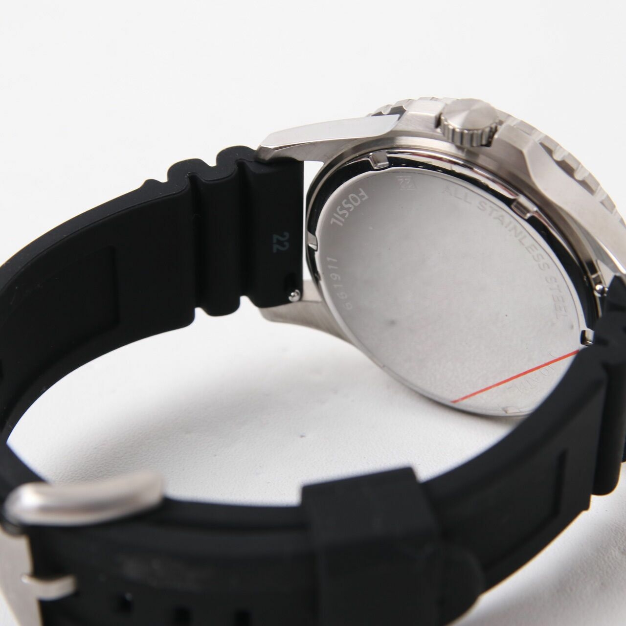 Fossil FS5660 Black Silicone Watch 