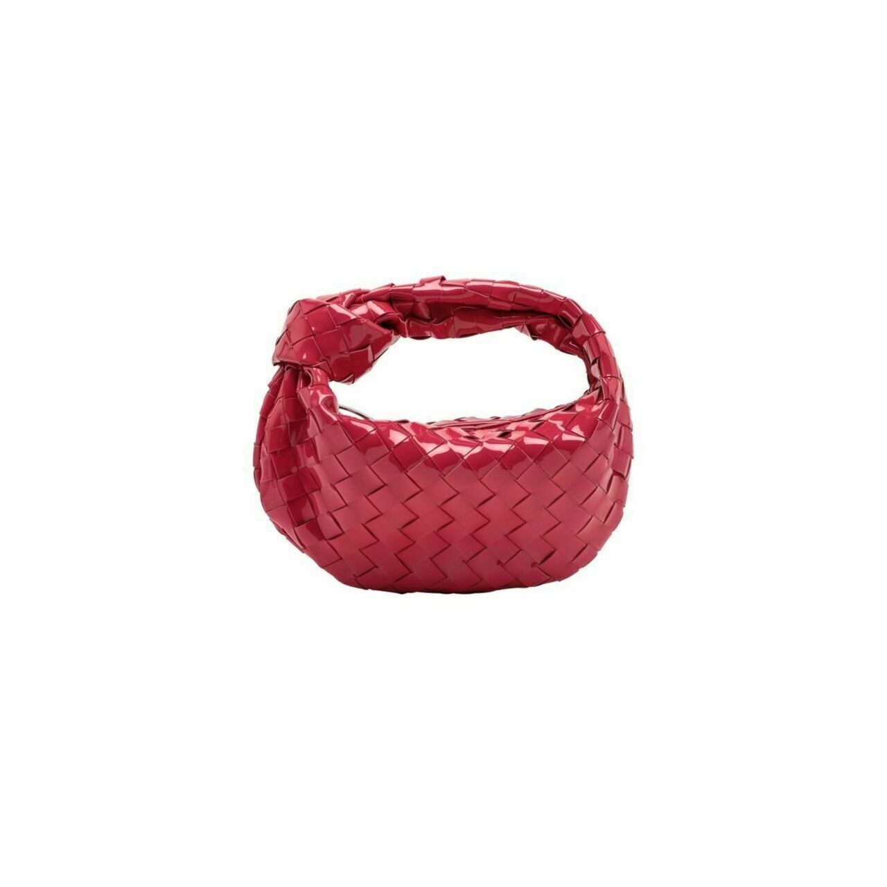 Bottega Veneta Jodie Mini Patent Fuchsia