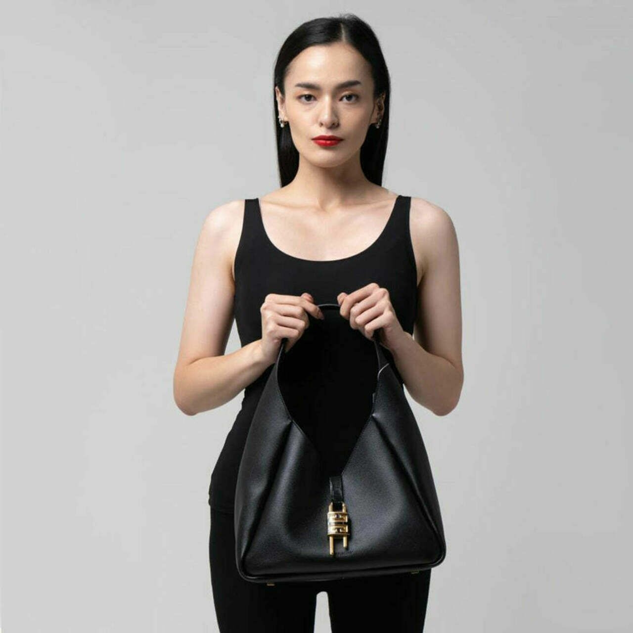 Givenchy Medium G-Hobo Shoulder Bag Black