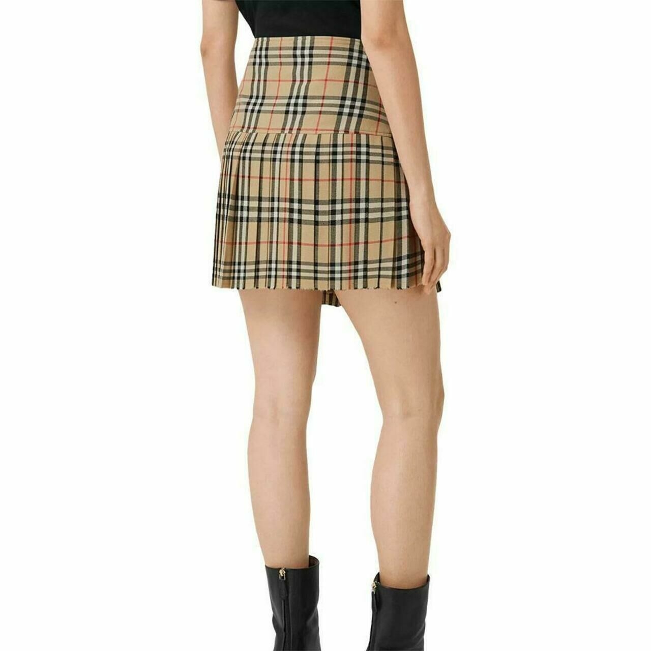 Vintage Check Wool Kilt Archive Beige