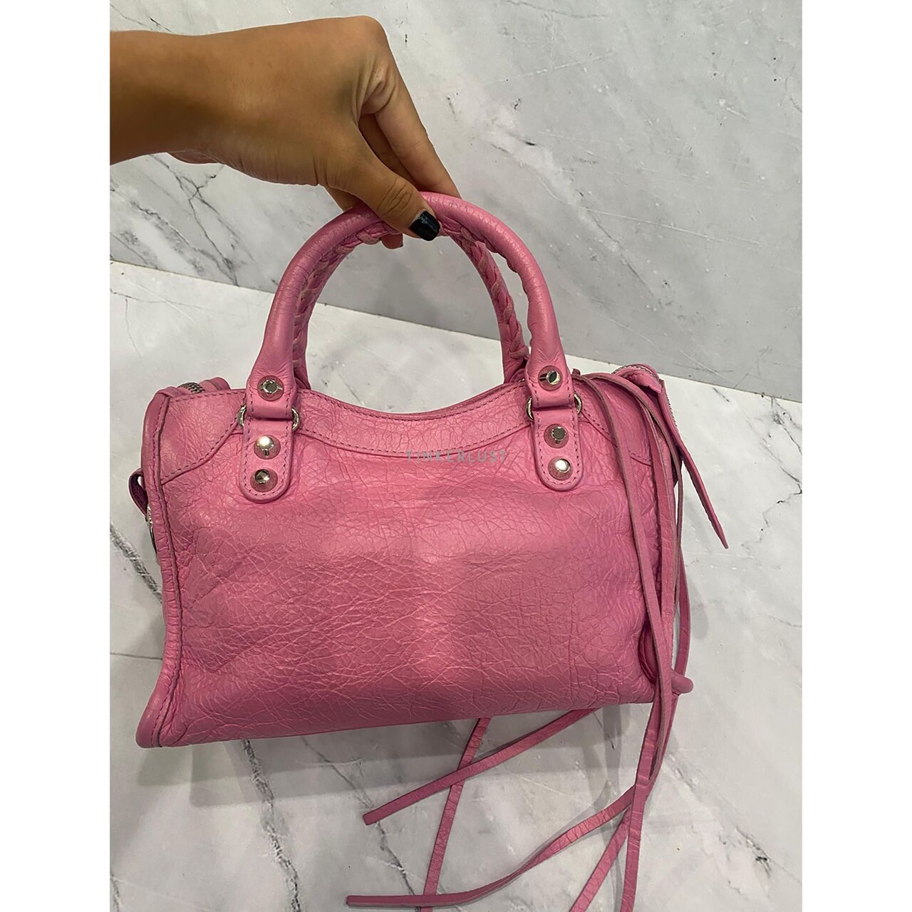 Balenciaga Classic Mini City Pink SHW 2019 Satchel