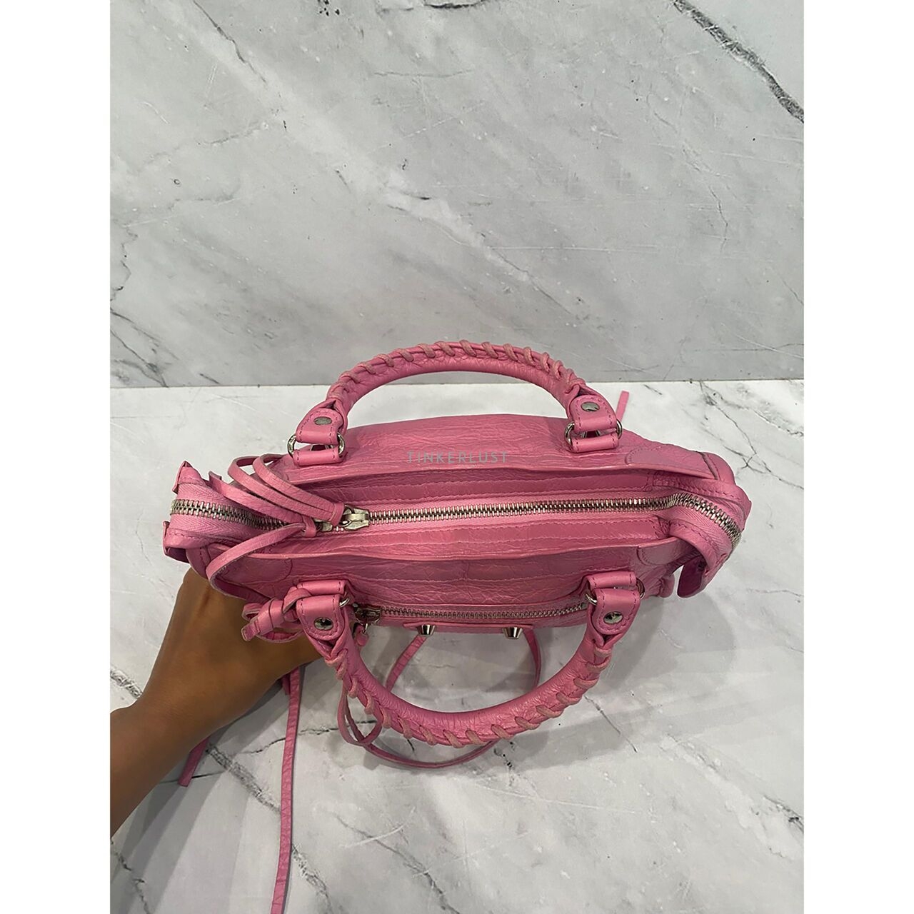 Balenciaga Classic Mini City Pink SHW 2019 Satchel