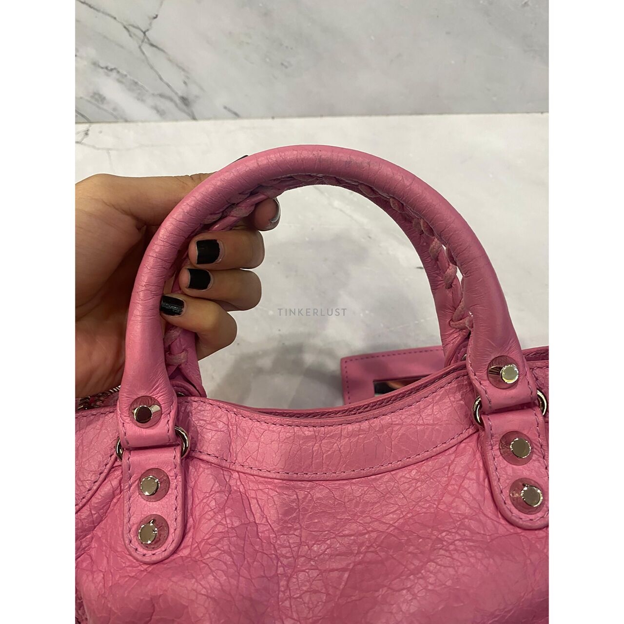 Balenciaga Classic Mini City Pink SHW 2019 Satchel