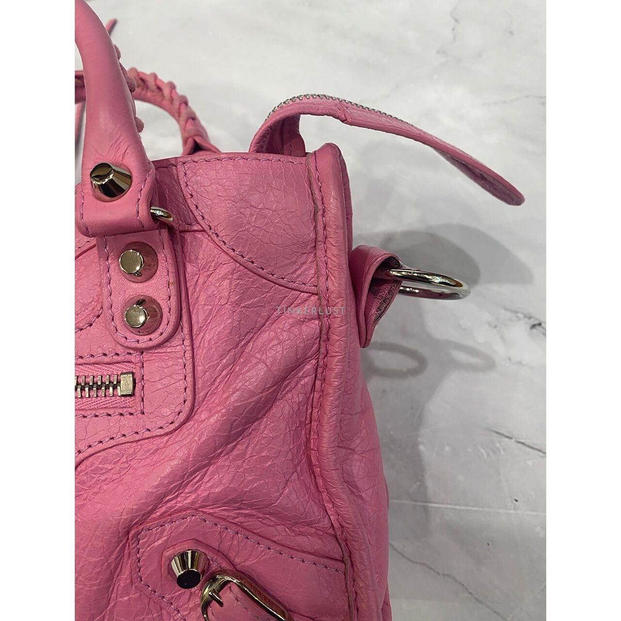 Balenciaga Classic Mini City Pink SHW 2019 Satchel