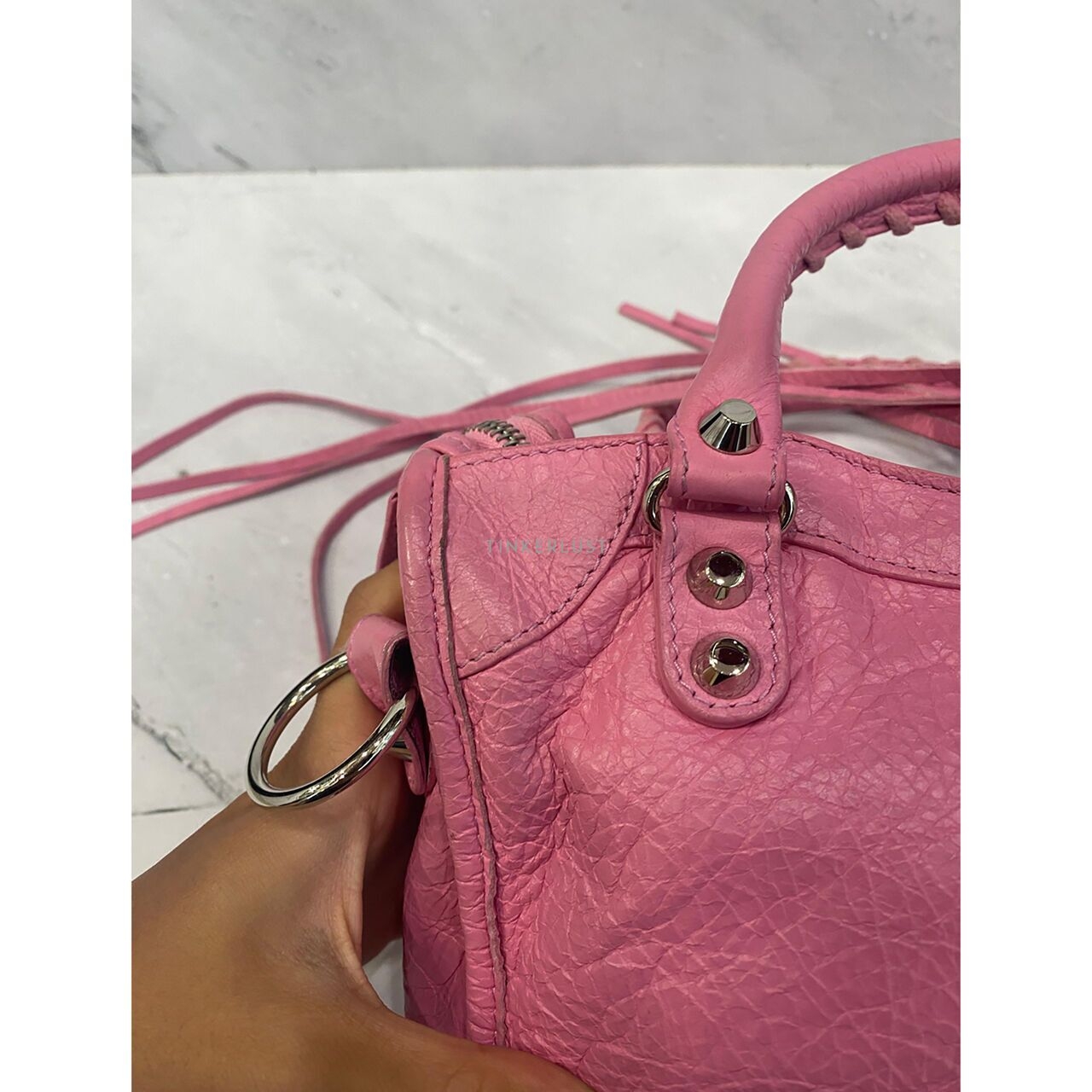 Balenciaga Classic Mini City Pink SHW 2019 Satchel