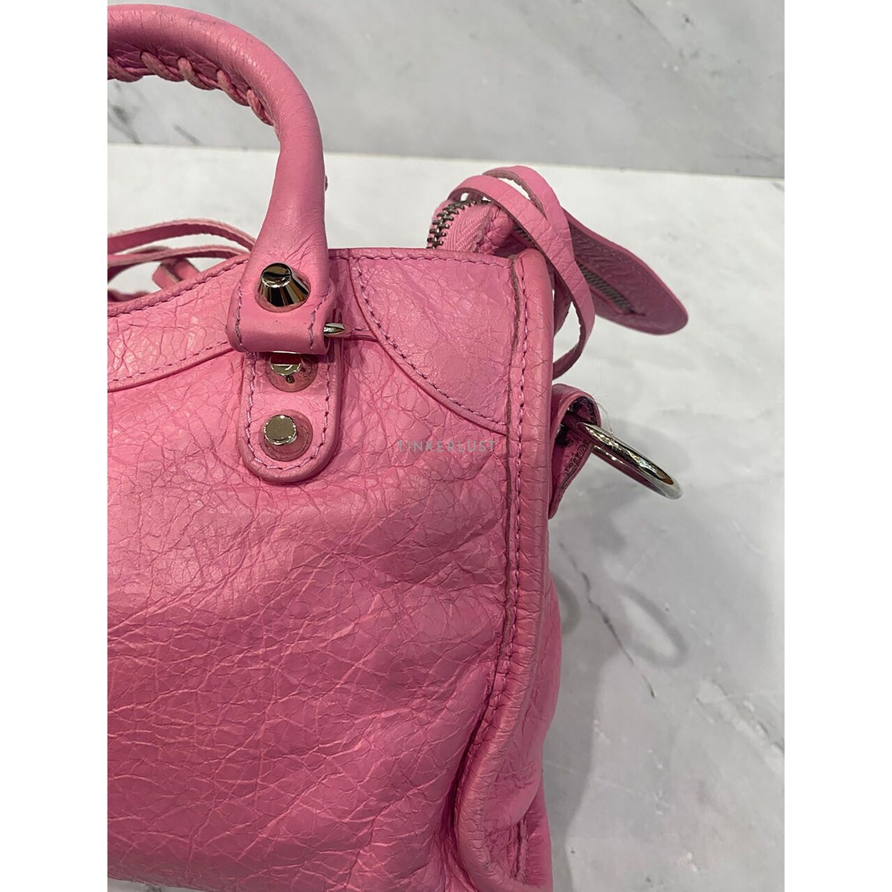 Balenciaga Classic Mini City Pink SHW 2019 Satchel