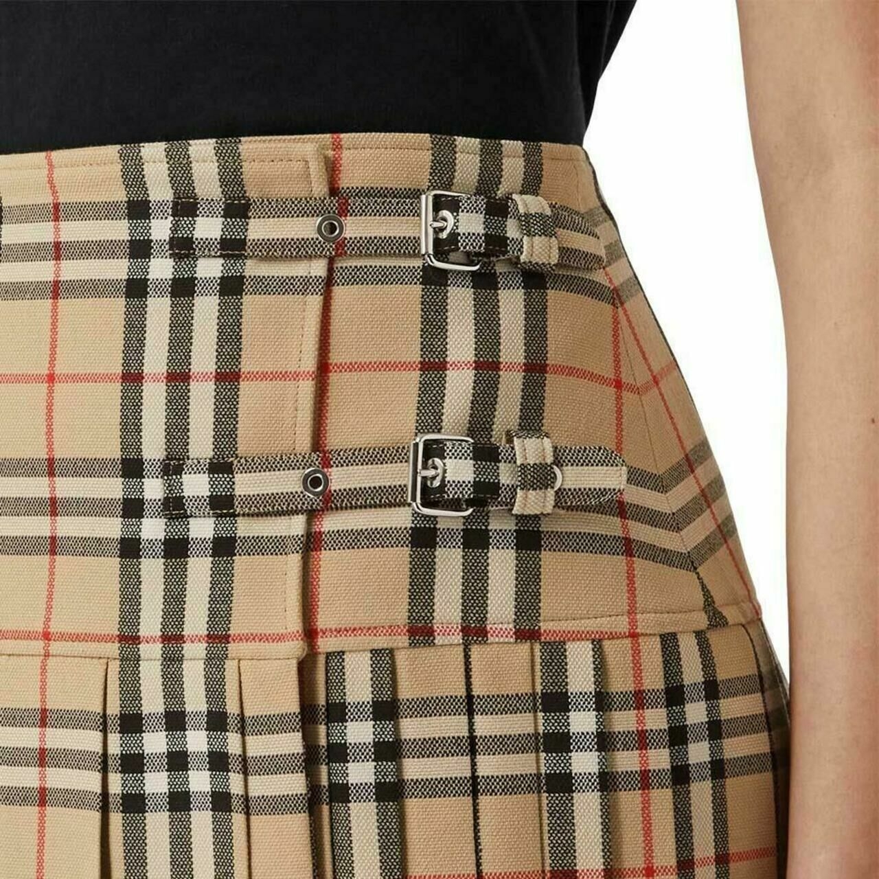 Vintage Check Wool Kilt Archive Beige