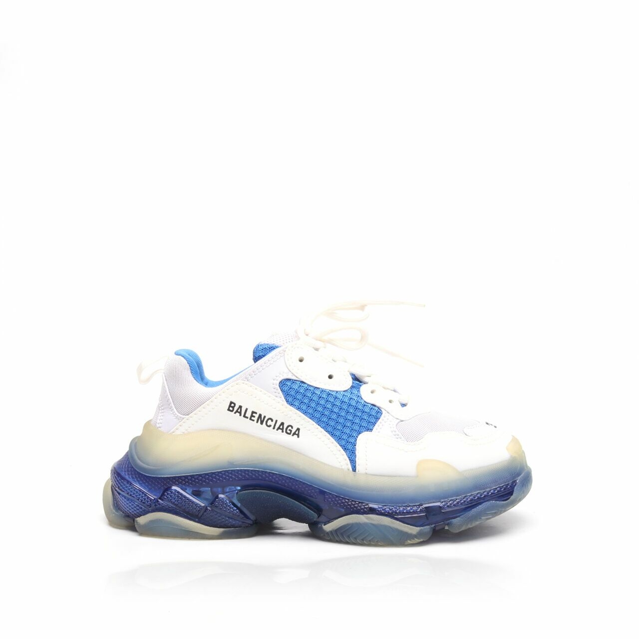 Balenciaga Triple S White & Blue Sneakers