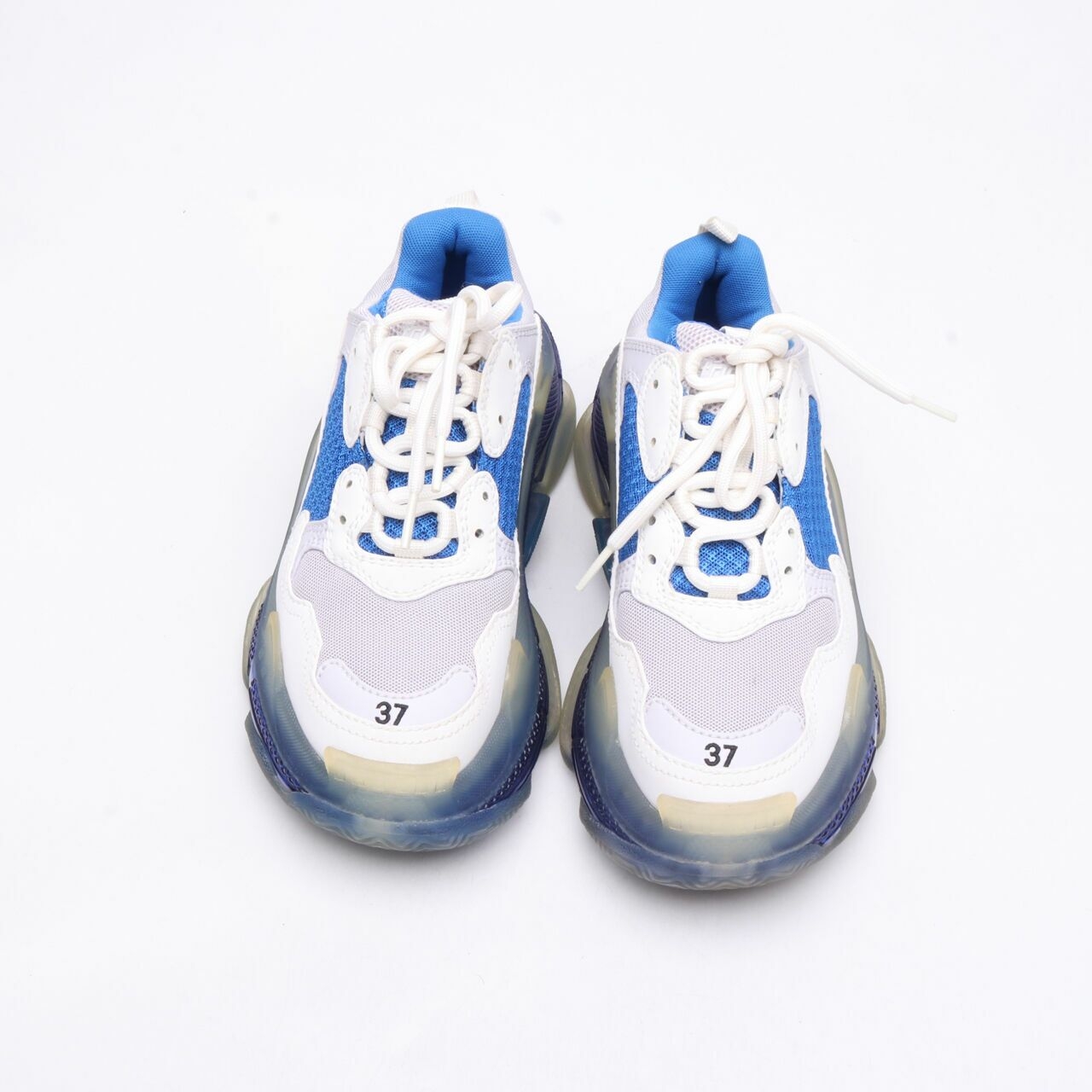 Balenciaga Triple S White & Blue Sneakers