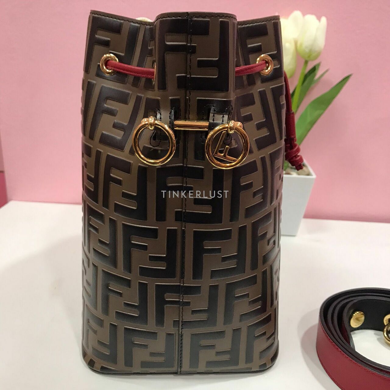 Fendi Mon Tresor Grande FF Bicolor 2019 Shoulder Bag