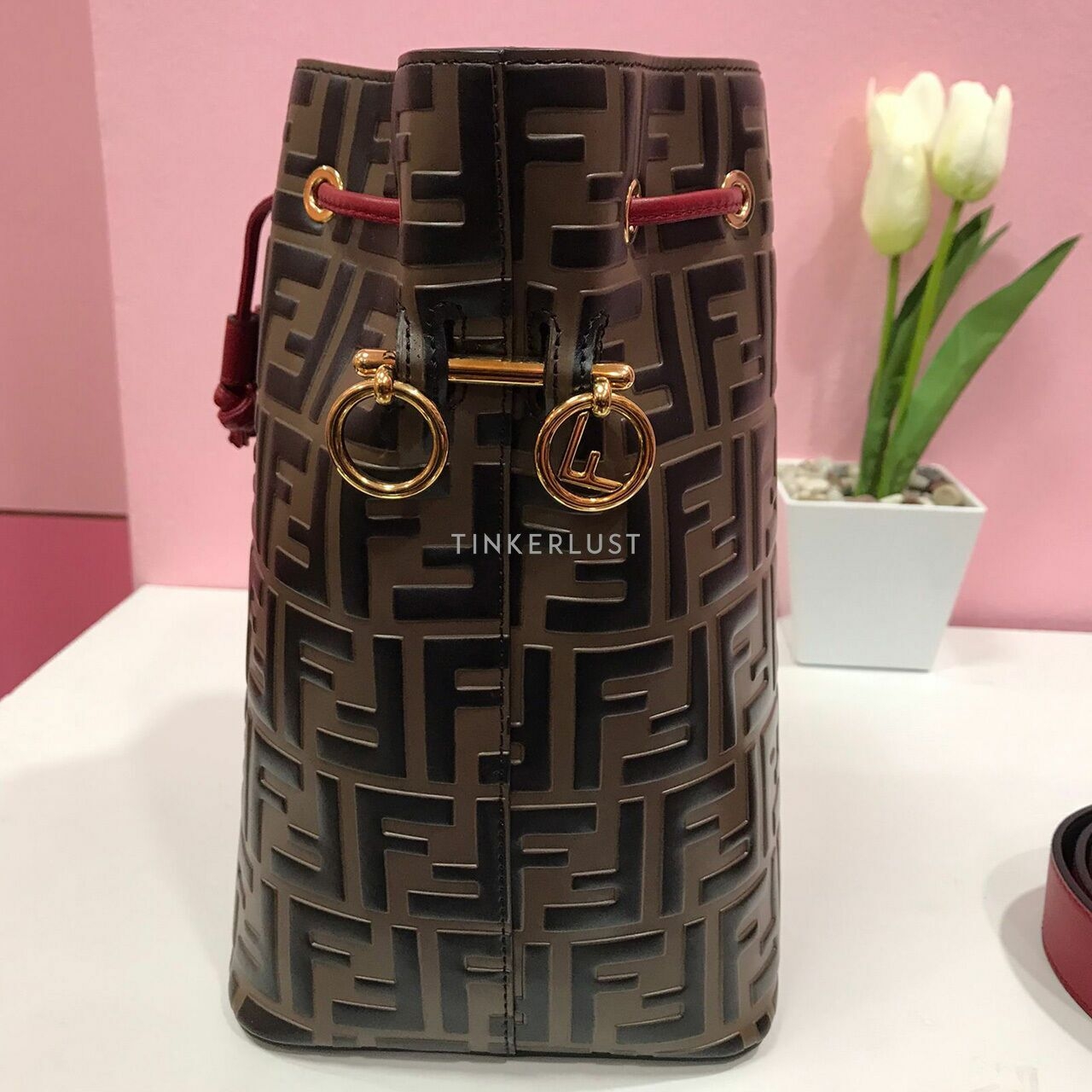 Fendi Mon Tresor Grande FF Bicolor 2019 Shoulder Bag