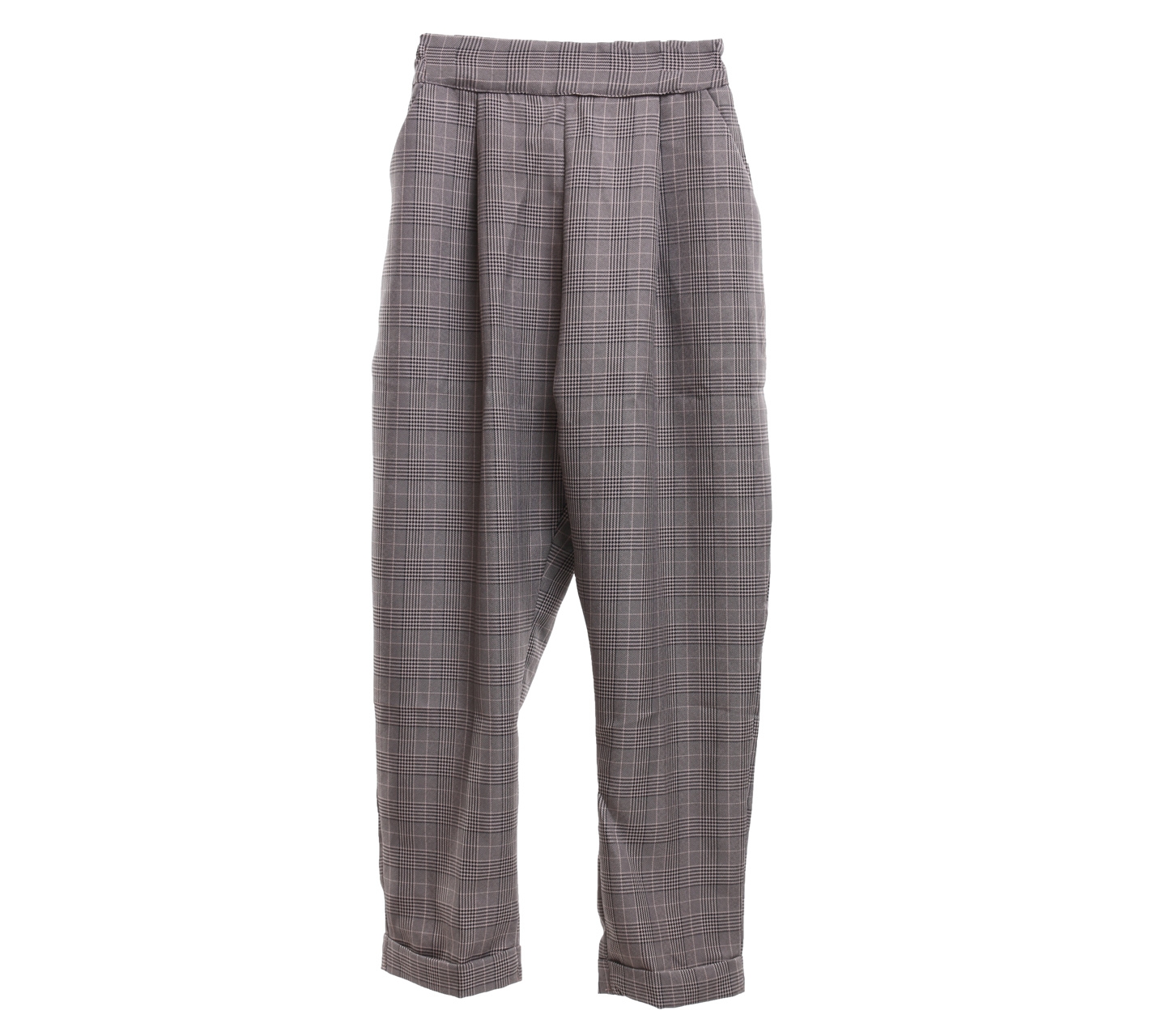 Private Collection Monomolly Cream Checkered Long Pants