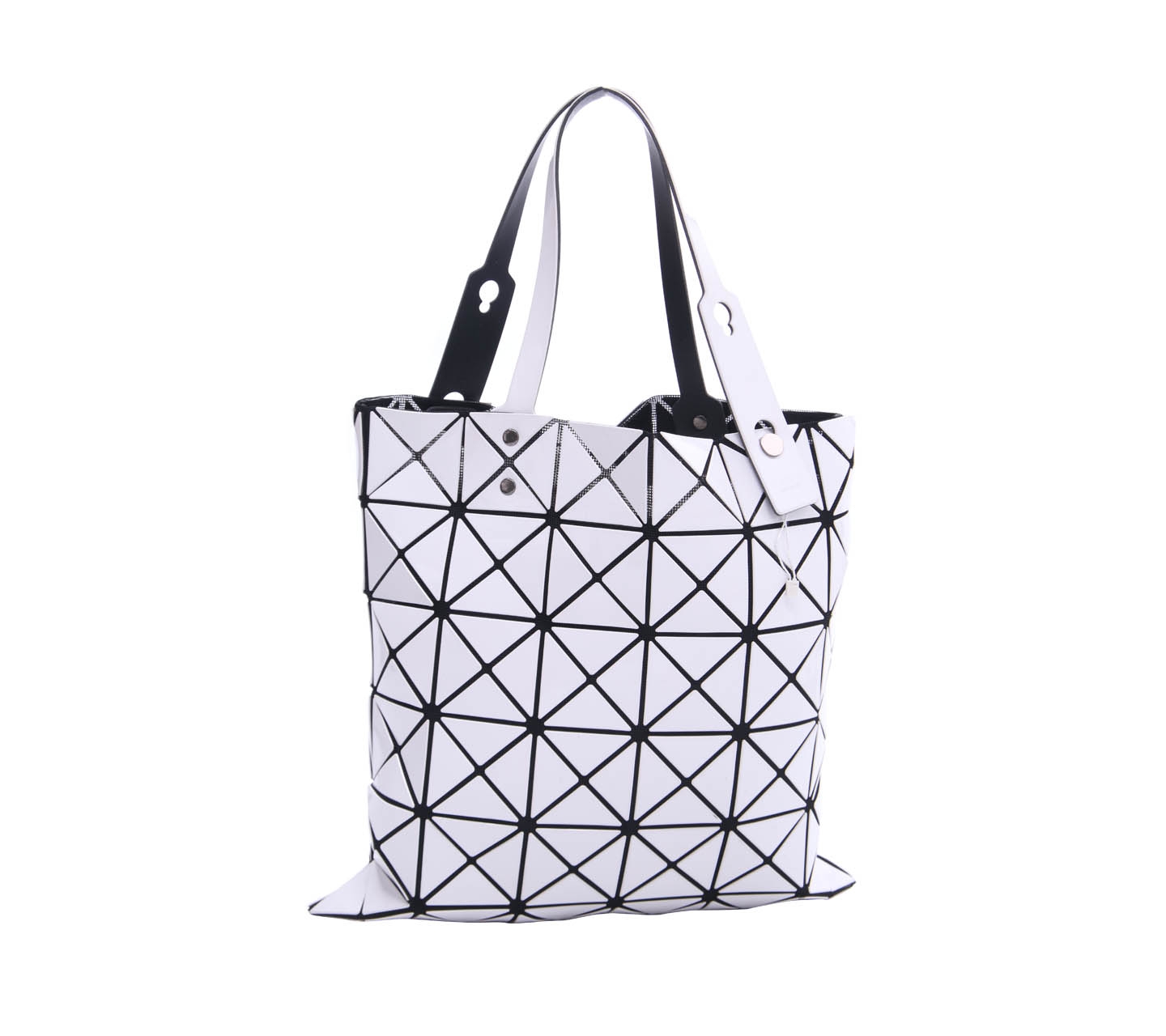 Bao Bao Issey Miyake White Lucent Tote Bag