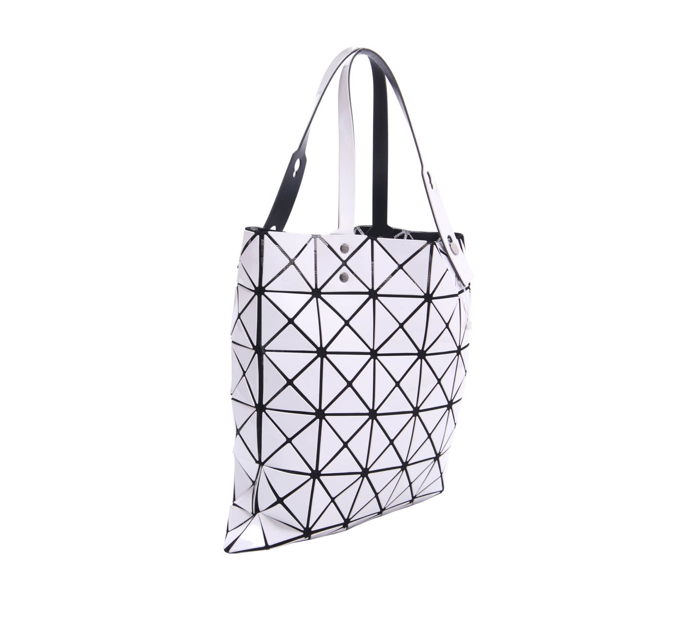 Bao Bao Issey Miyake White Lucent Tote Bag