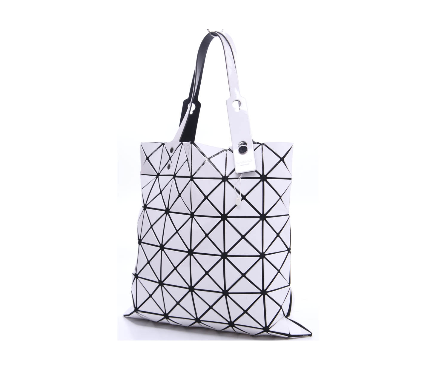 Bao Bao Issey Miyake White Lucent Tote Bag