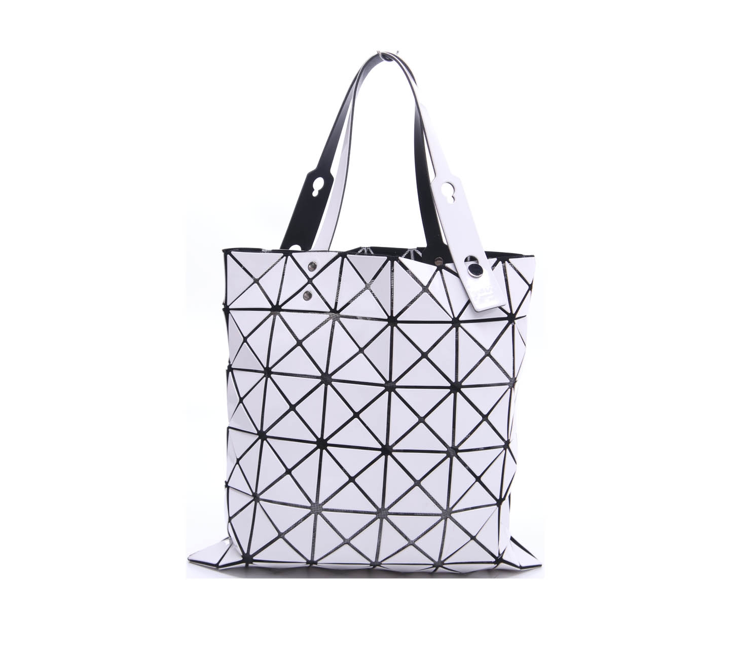 Bao Bao Issey Miyake White Lucent Tote Bag