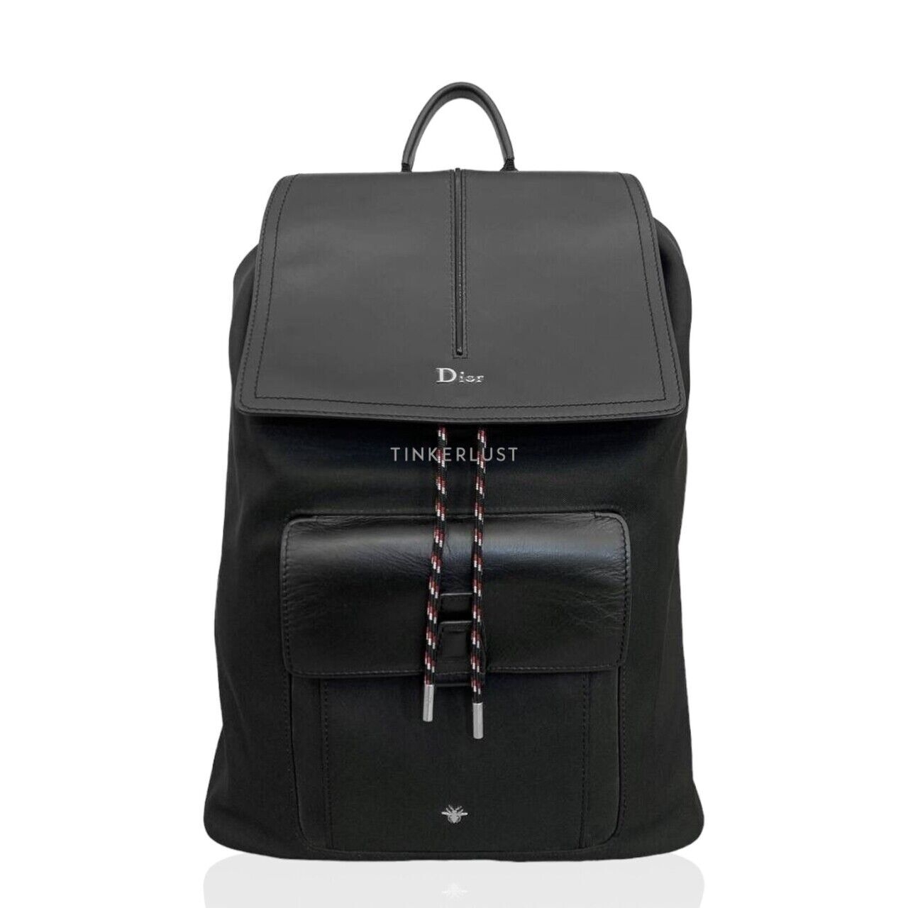 Christian Dior Bee Motion Black Nylon & Calfskin Black 2018 Backpack