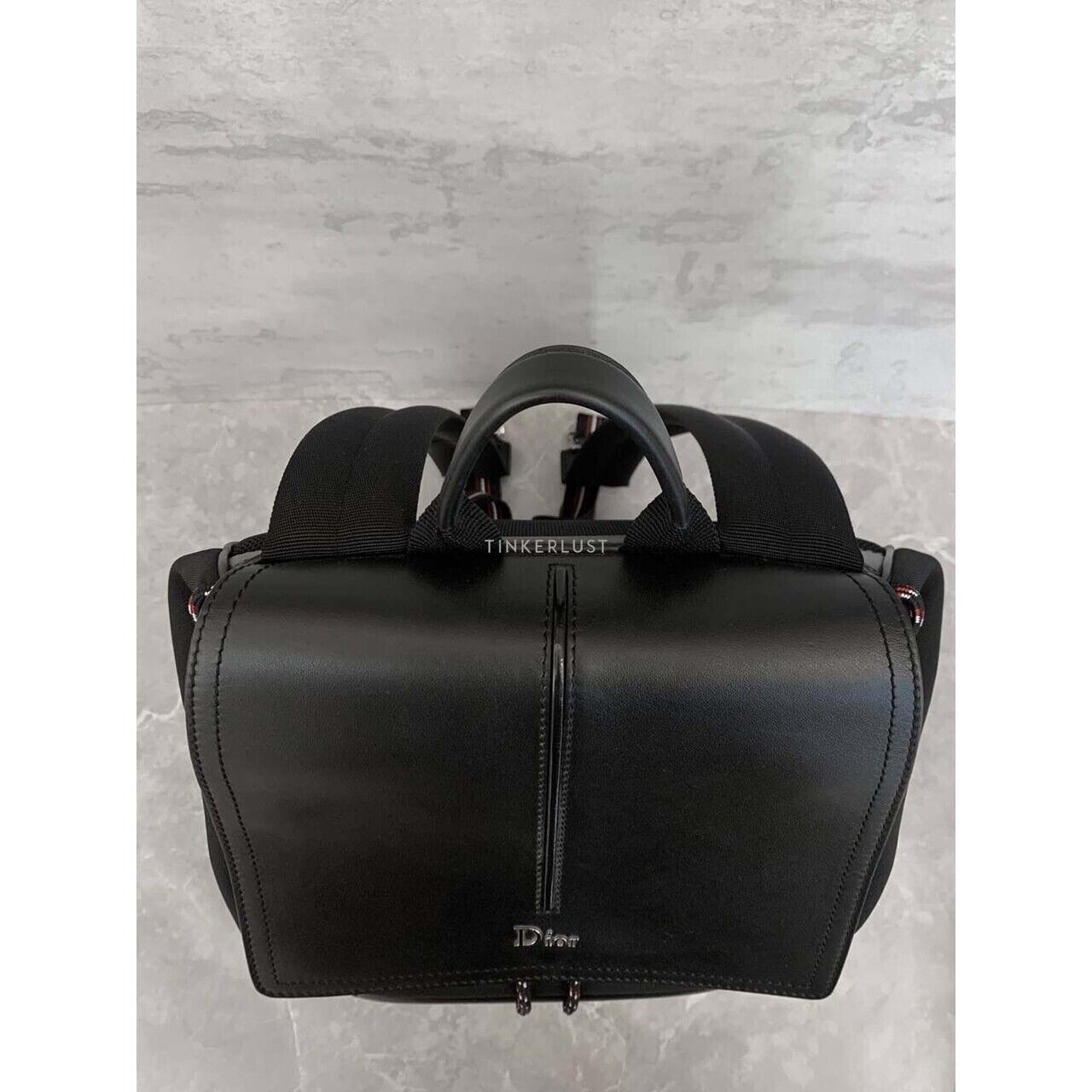 Christian Dior Bee Motion Black Nylon & Calfskin Black 2018 Backpack