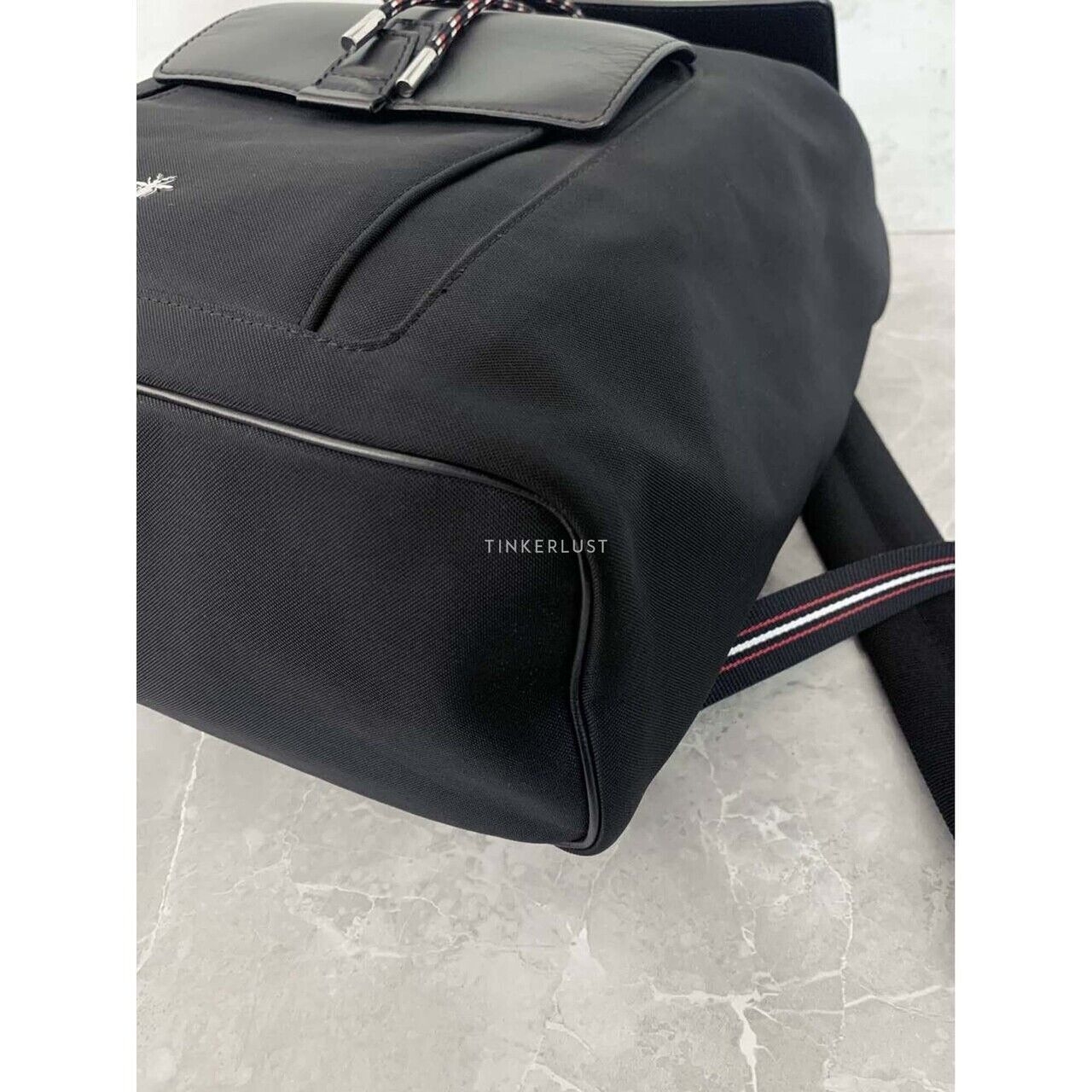 Christian Dior Bee Motion Black Nylon & Calfskin Black 2018 Backpack