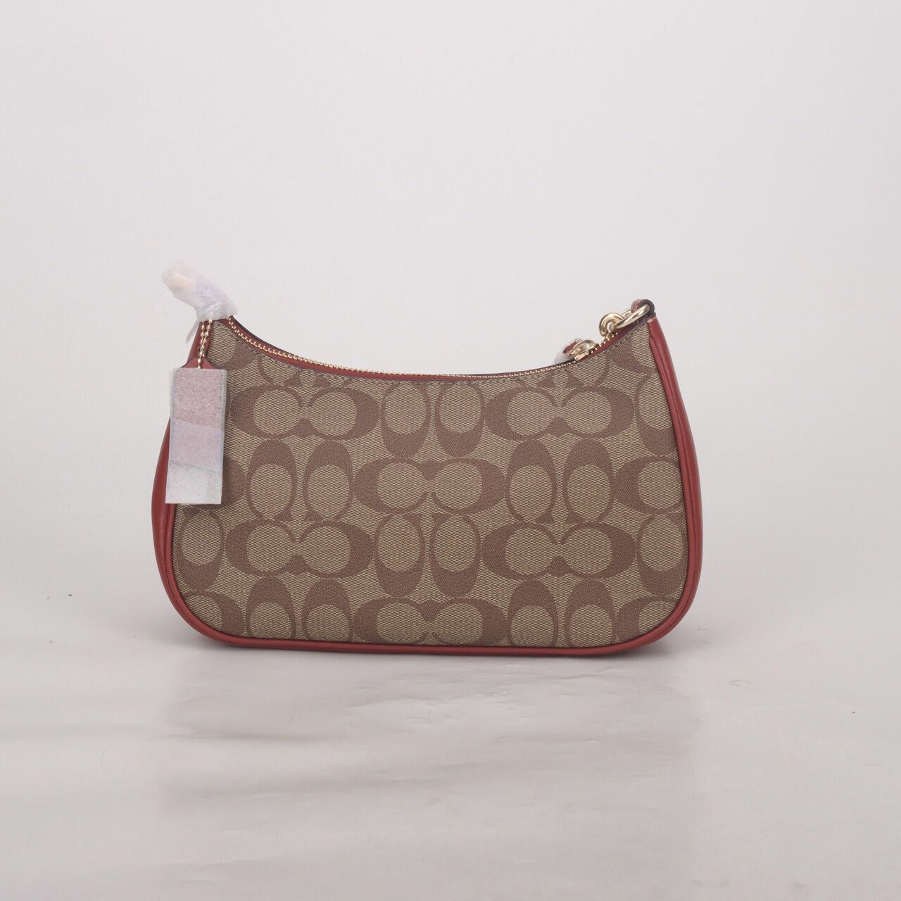 Coach X Peanuts CE848 Teri Shoulder Bag Signature Canvas With Patches Redwood Multi