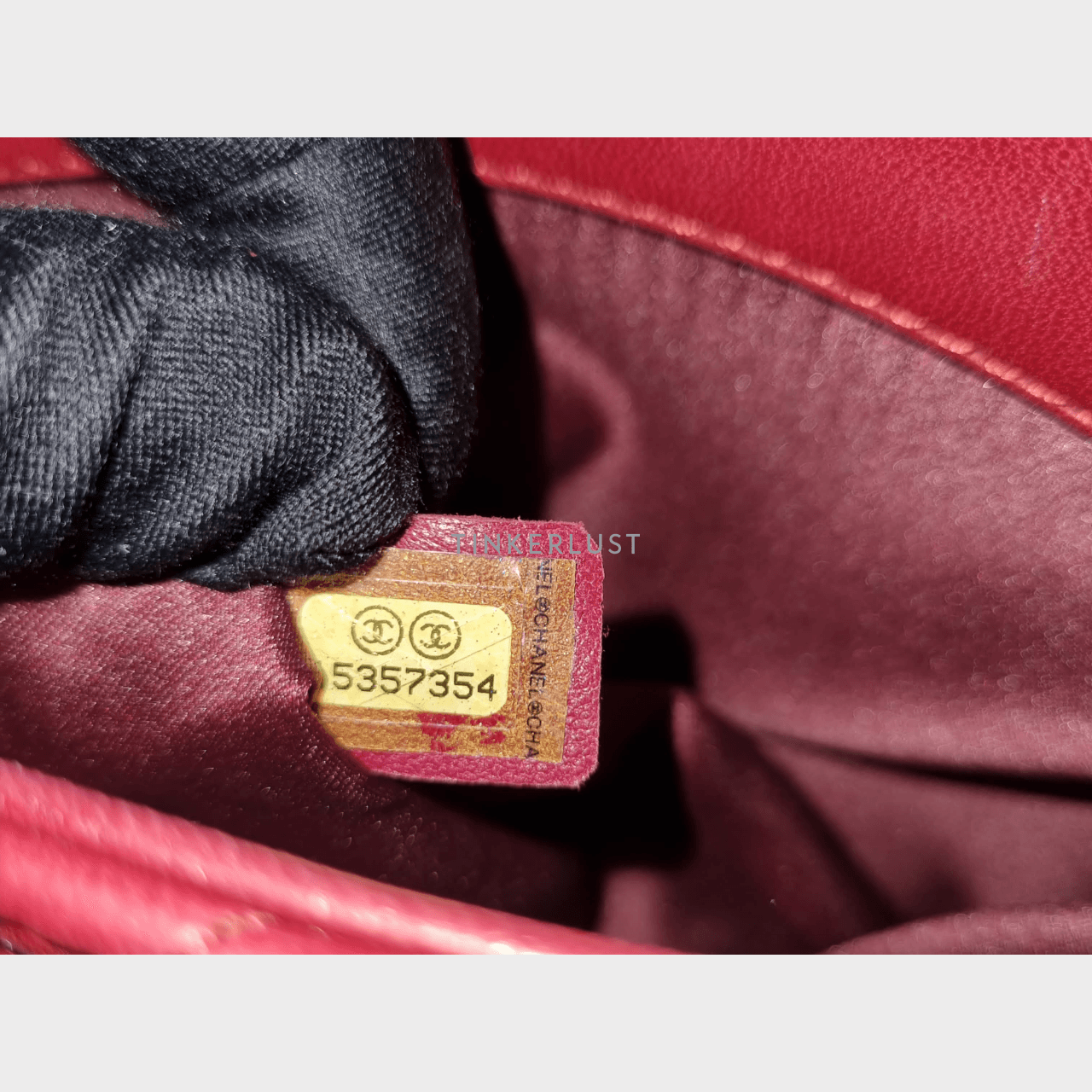 Chanel Mini Red Lambskin #15 SHW Shoulder Bag