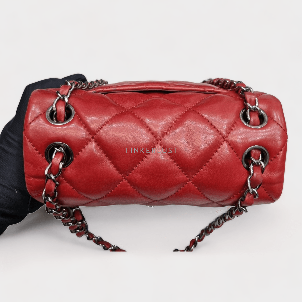 Chanel Mini Red Lambskin #15 SHW Shoulder Bag