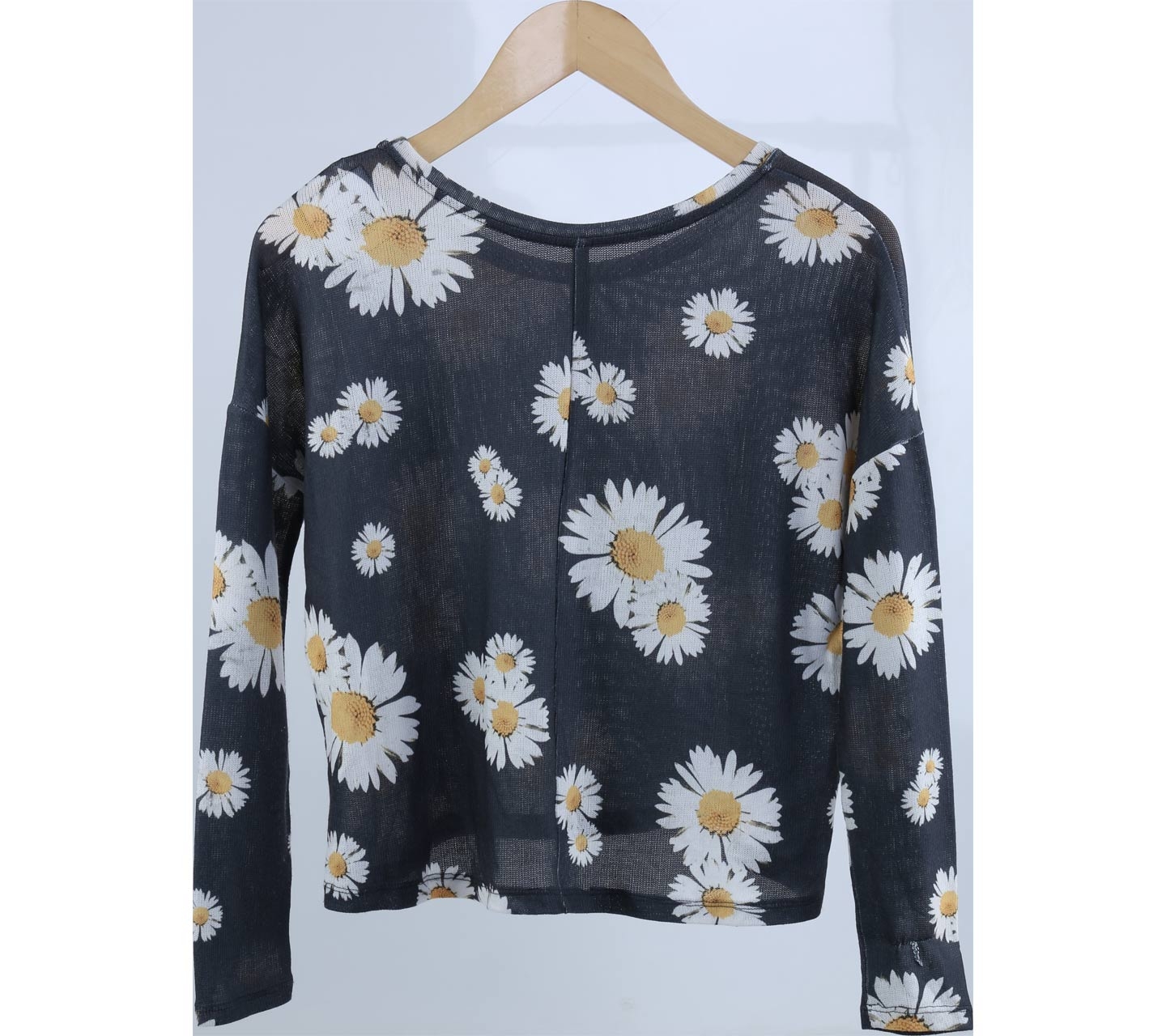 Stradivarius Black And White Floral Blouse