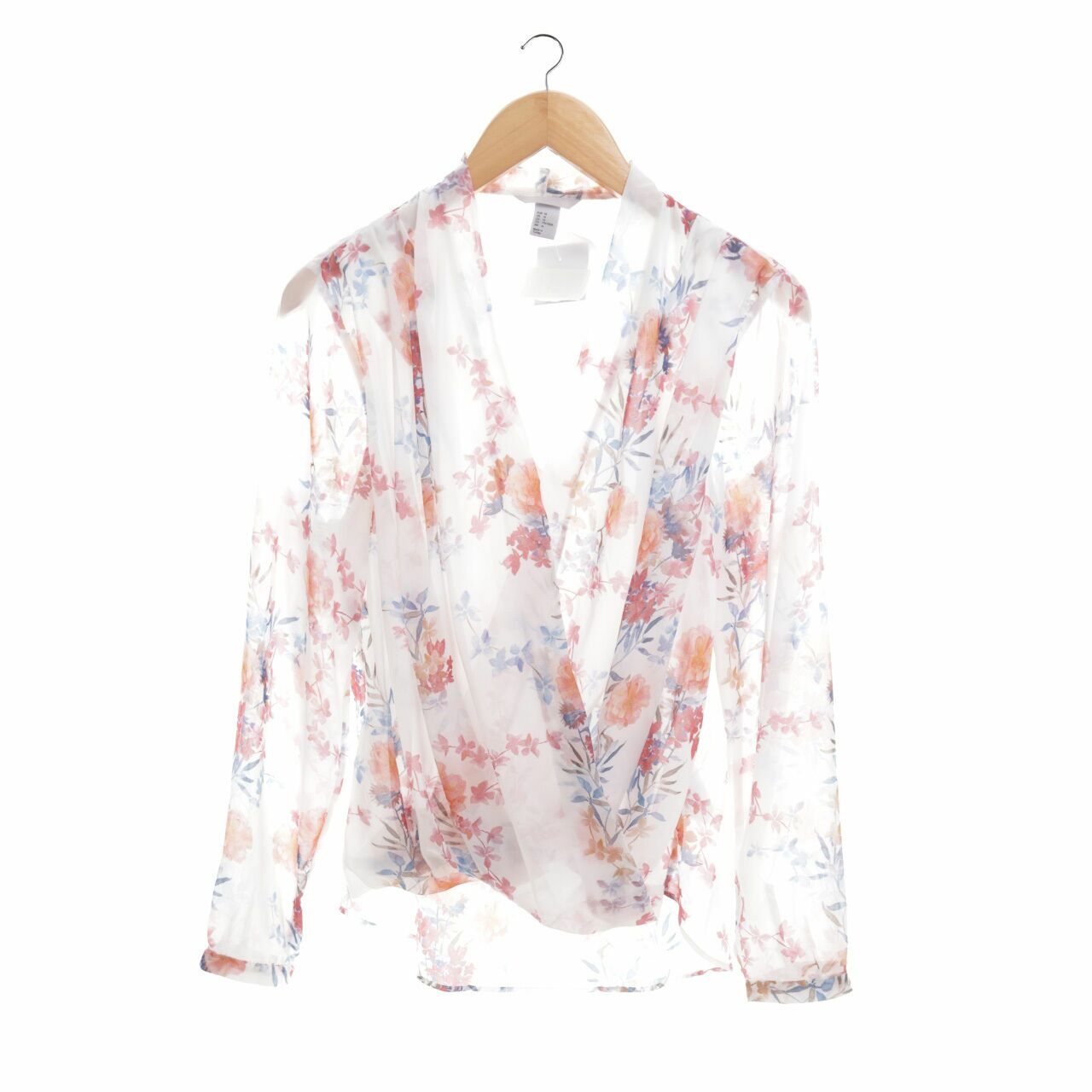 H&M White Floral Blouse