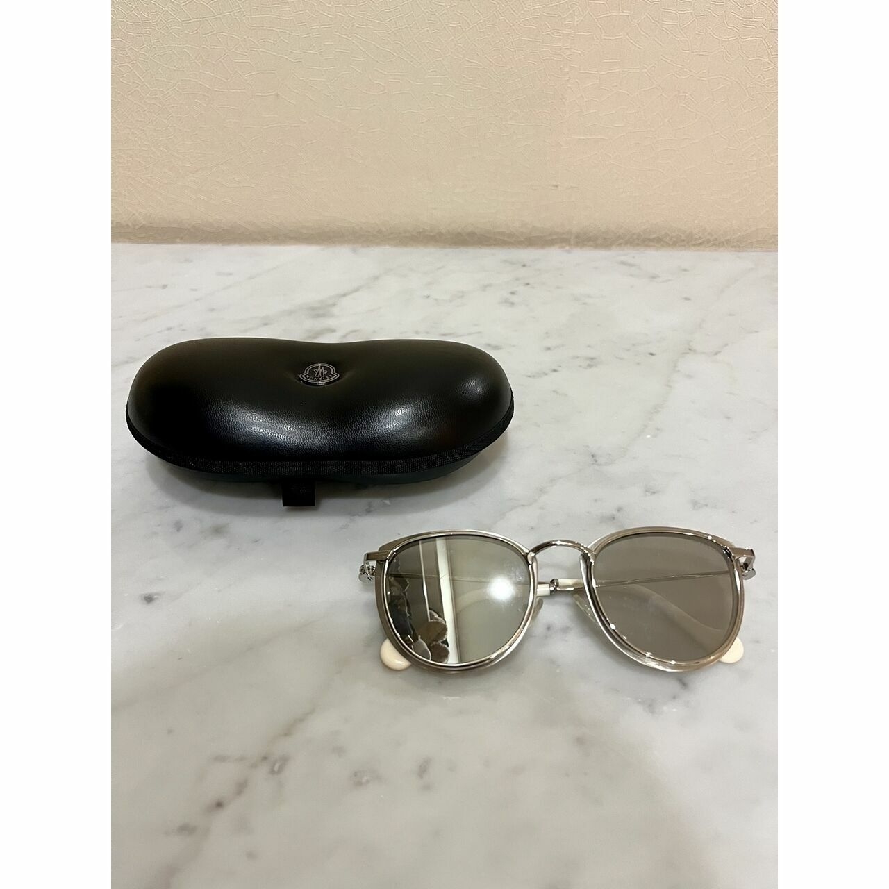 Moncler Glasses (Silver - Matte - Smoke Mirror)