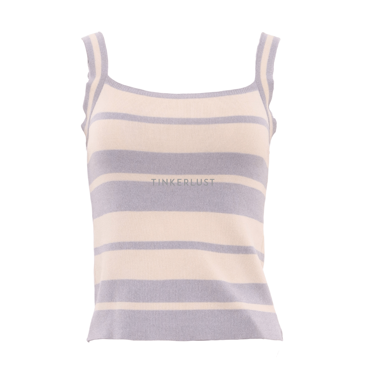 Private Collection Grey & Cream Knit Sleeveless