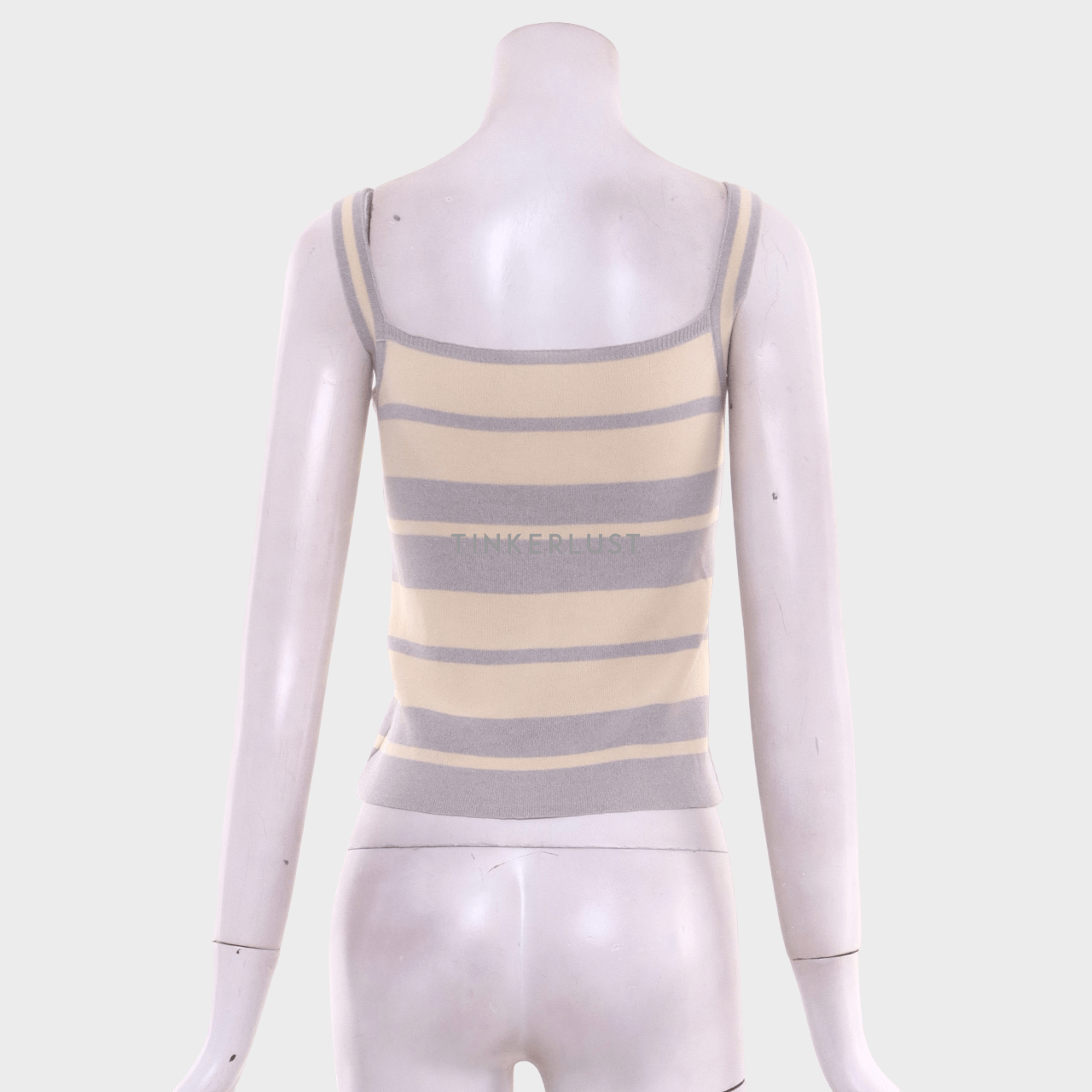 Private Collection Grey & Cream Knit Sleeveless