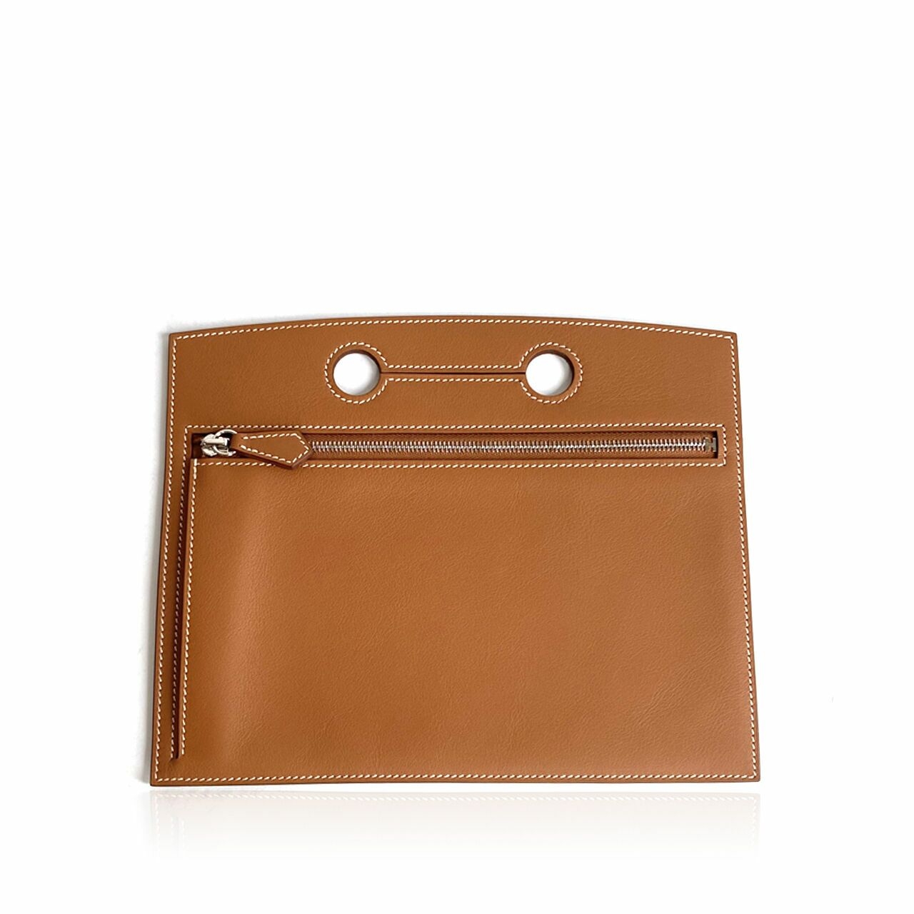 Hermes Backpocket For B25 Swift Leather In Gold SHW Pouch	