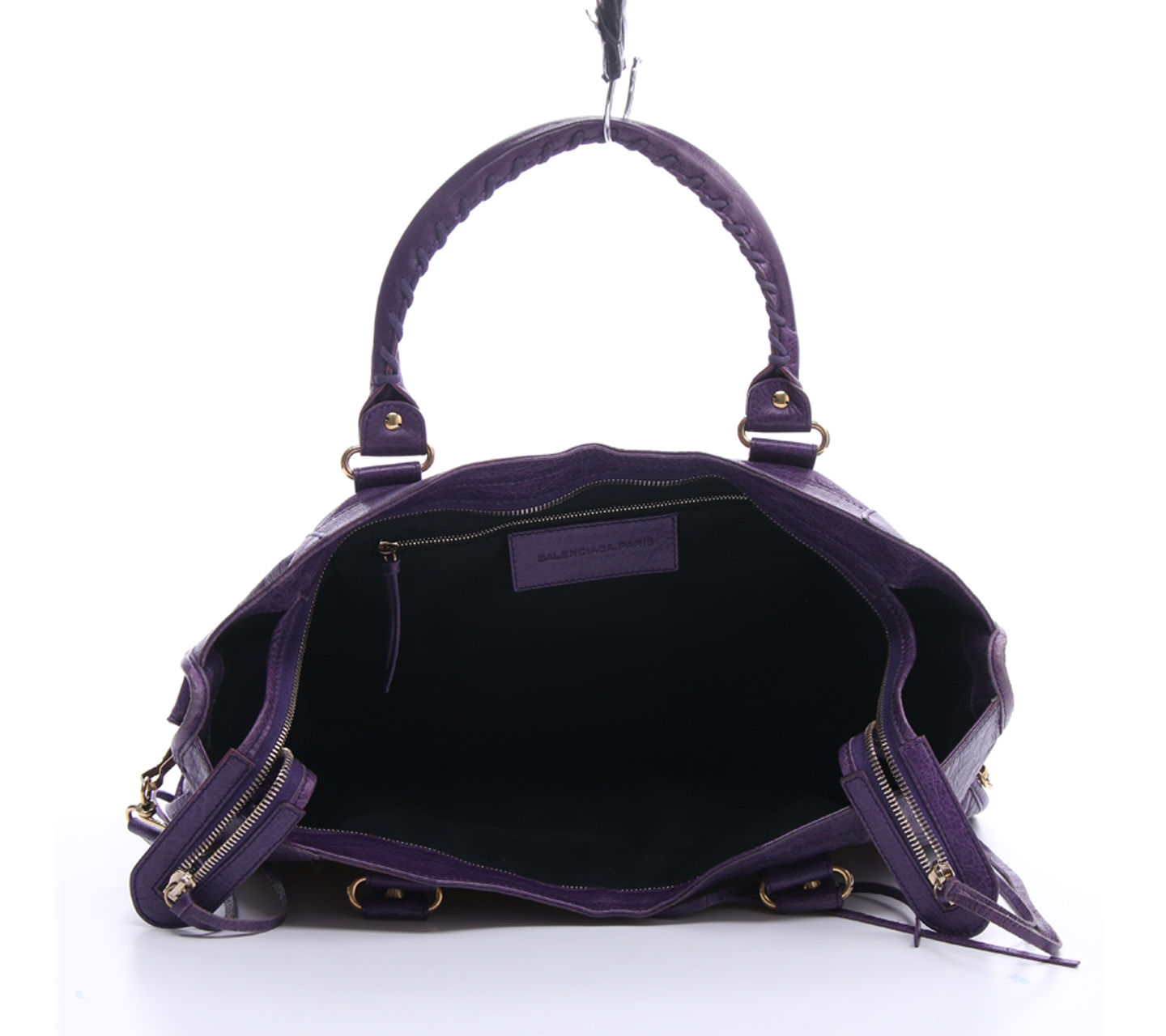 Balenciaga Purple Partime Classic Ghw 2012 Satchel