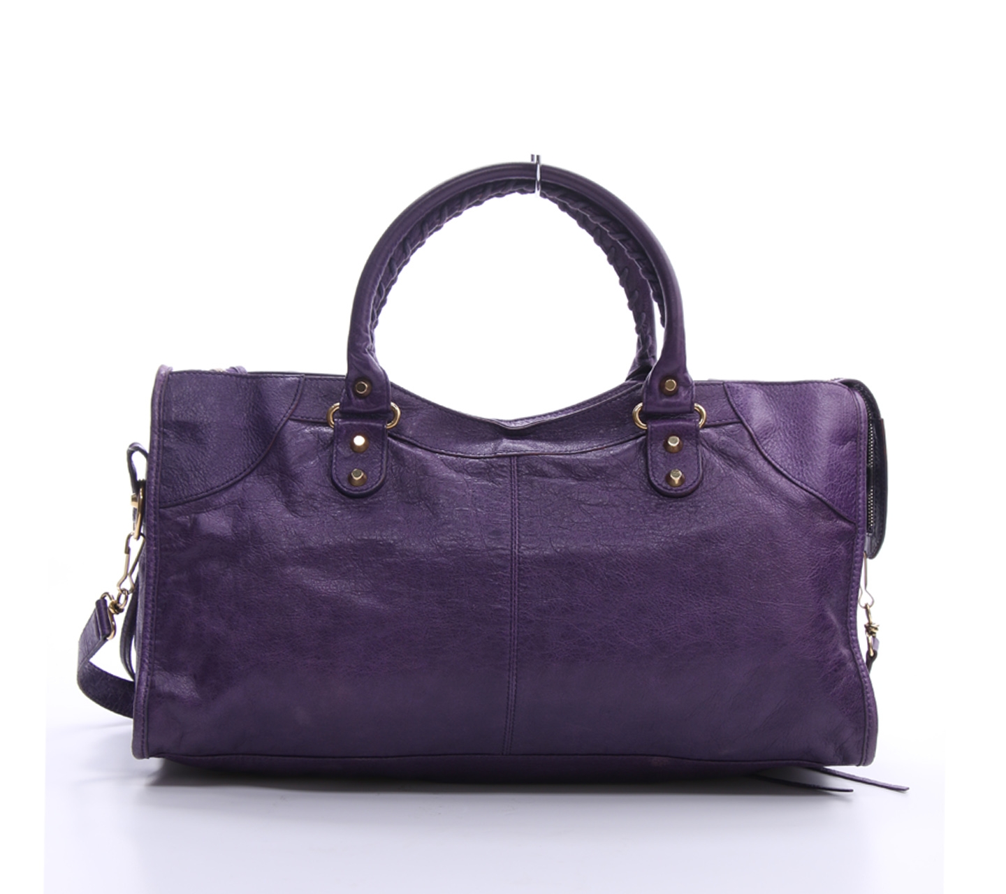 Balenciaga Purple Partime Classic Ghw 2012 Satchel