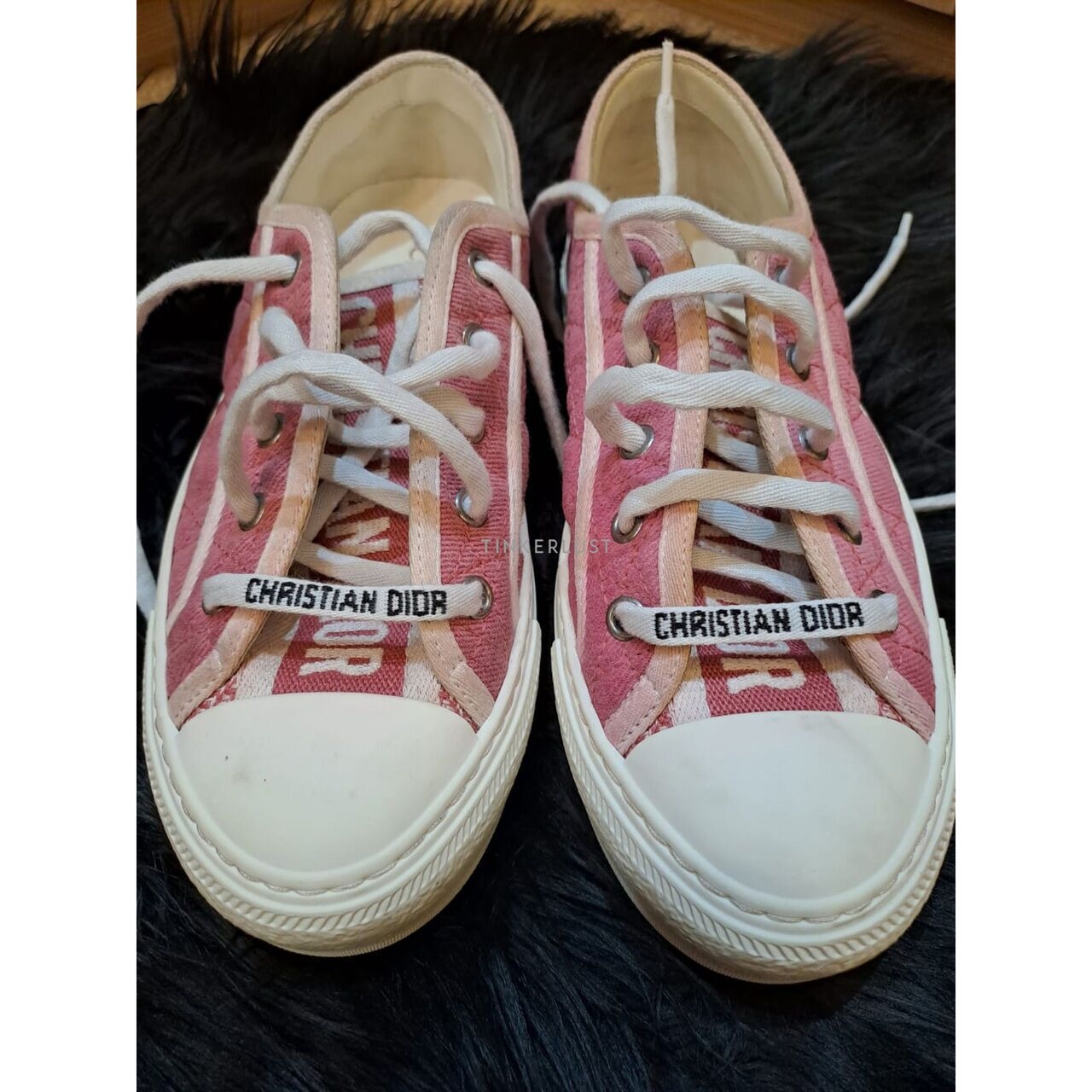 Christian Dior Walk'n' Dior Canvas Pink Sneakers