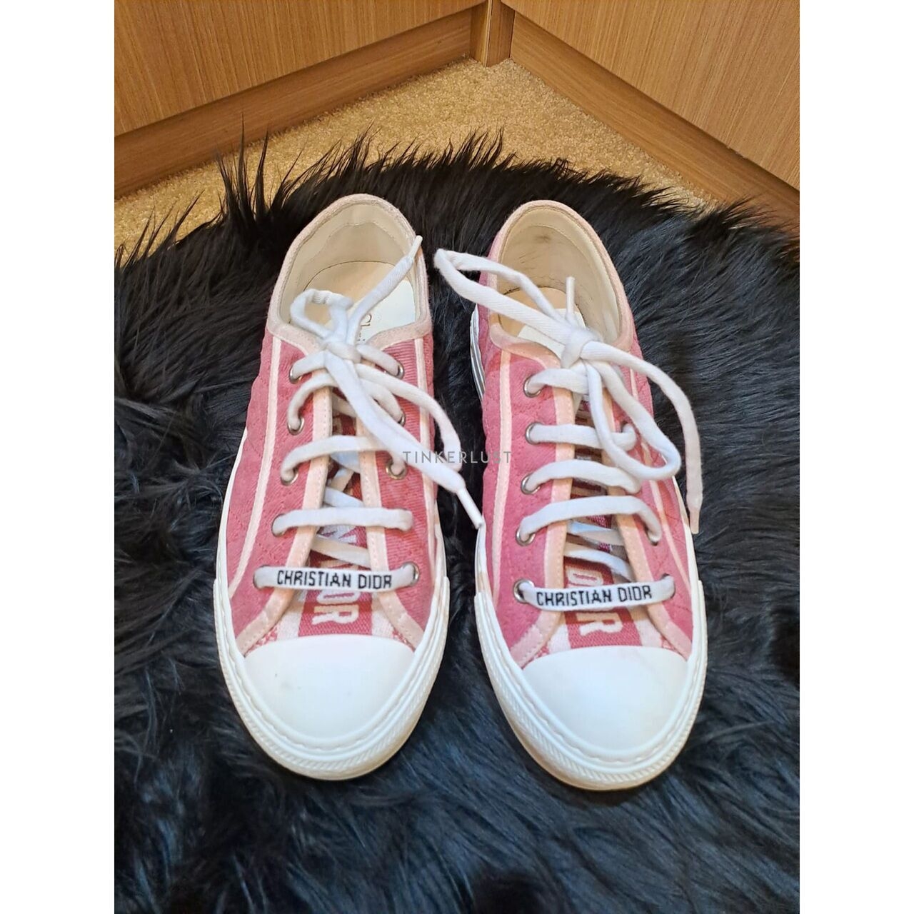 Christian Dior Walk'n' Dior Canvas Pink Sneakers