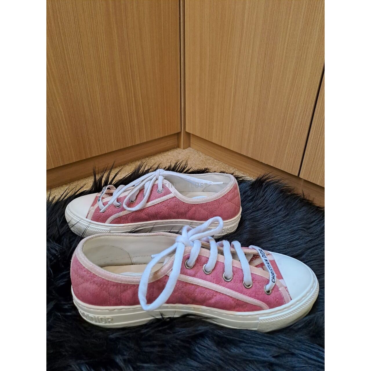 Christian Dior Walk'n' Dior Canvas Pink Sneakers