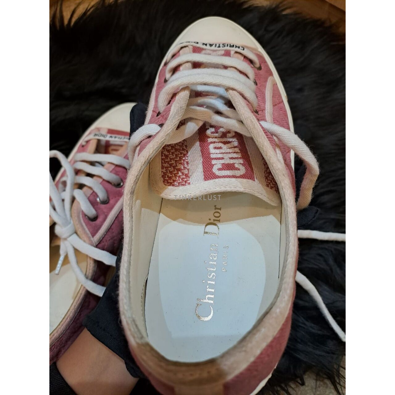 Christian Dior Walk'n' Dior Canvas Pink Sneakers