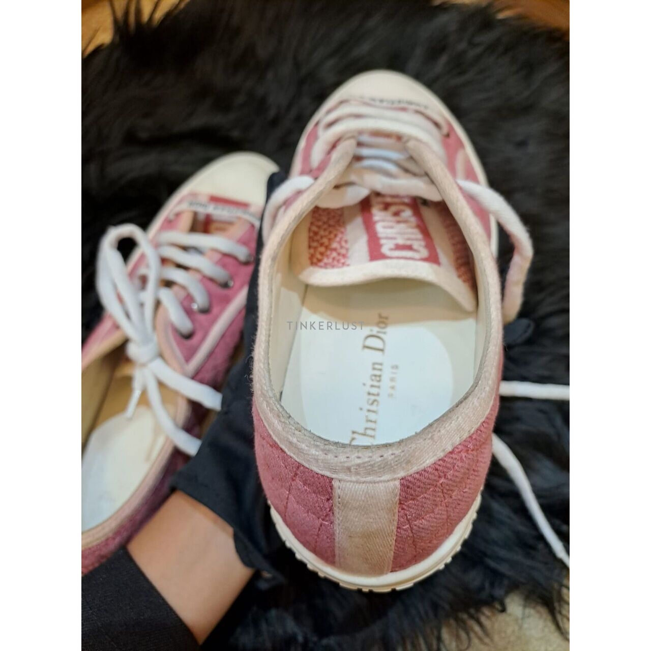 Christian Dior Walk'n' Dior Canvas Pink Sneakers