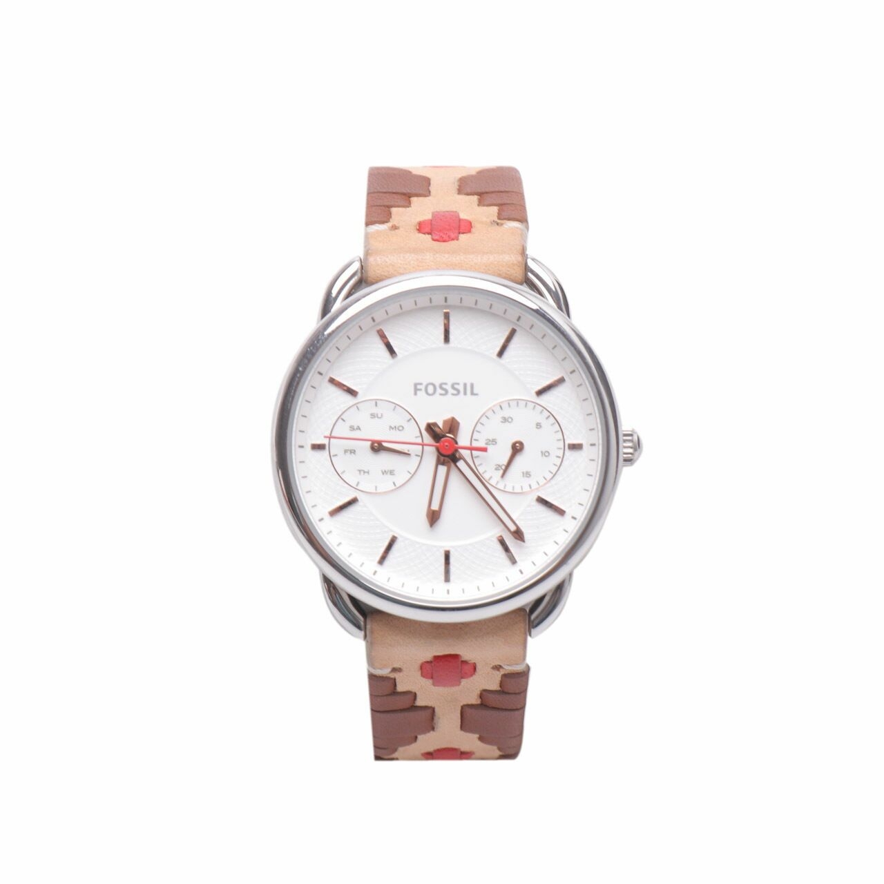 Fossil Tailor Multicolor Leather Watch