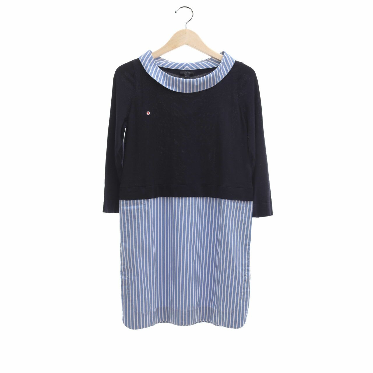 COS Navy & Blue Striped Blouse