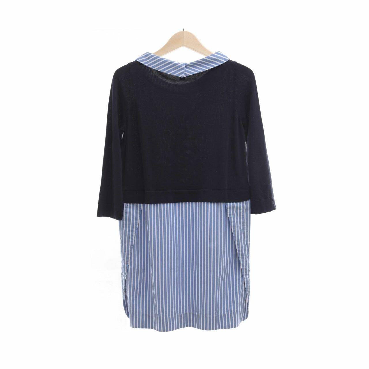 COS Navy & Blue Striped Blouse