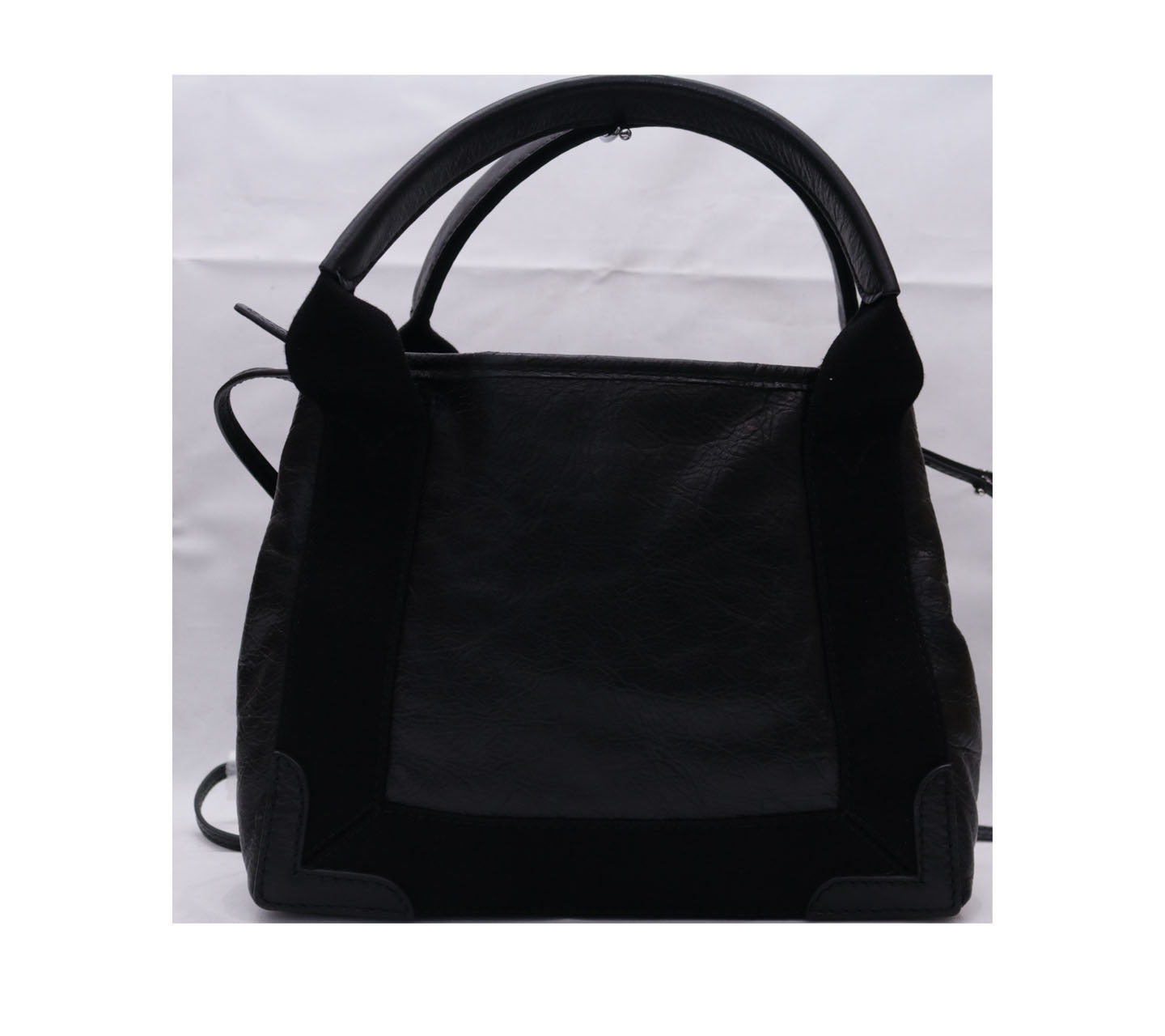 Balenciaga Black Cabas XS Leather Satchel