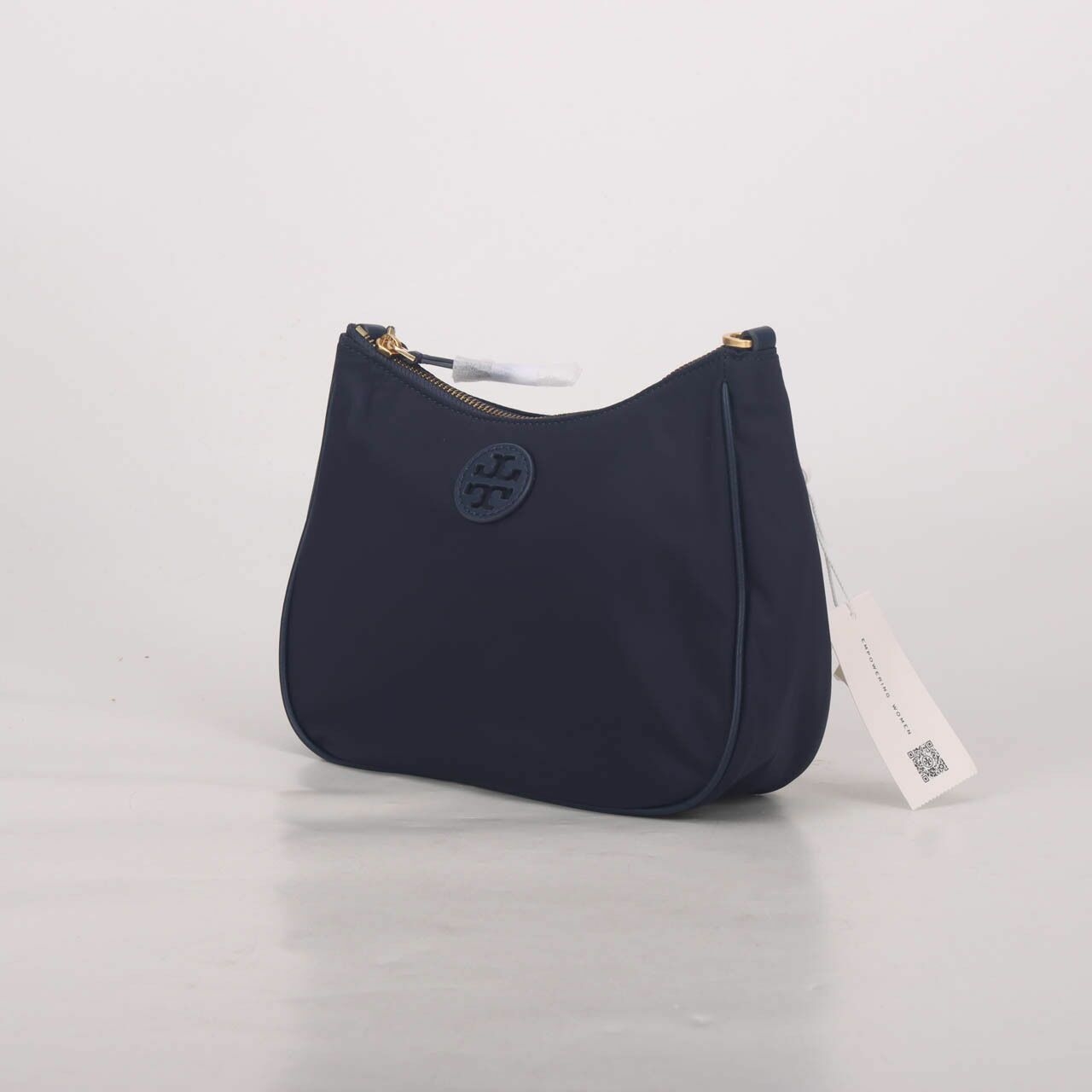 Tory Burch Nylon Web Mini Hobo Tory Navy Sling Bag