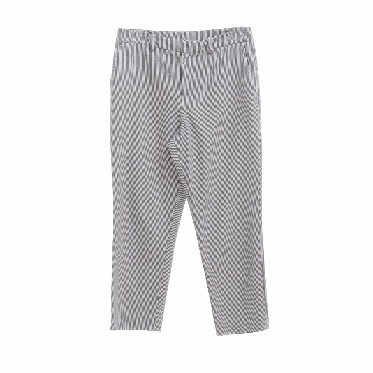 UNIQLO Grey Strips Long Pants