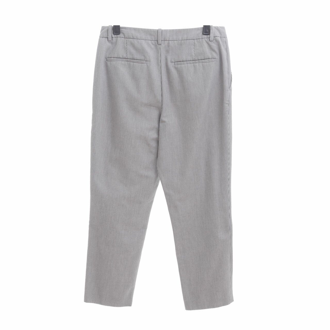 UNIQLO Grey Strips Long Pants